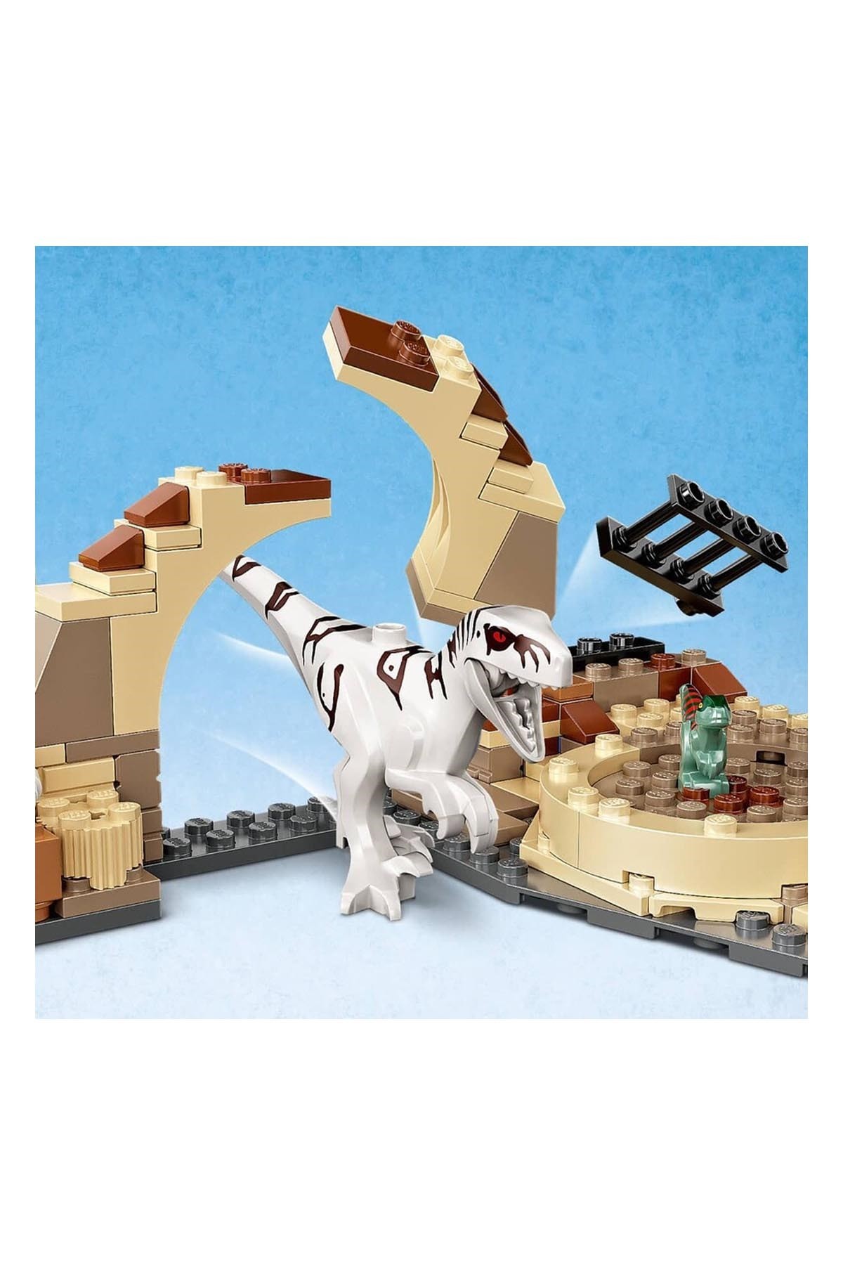 Lego Jurassic World Atrociraptor Dinozor: Motosiklet Takibi 76945