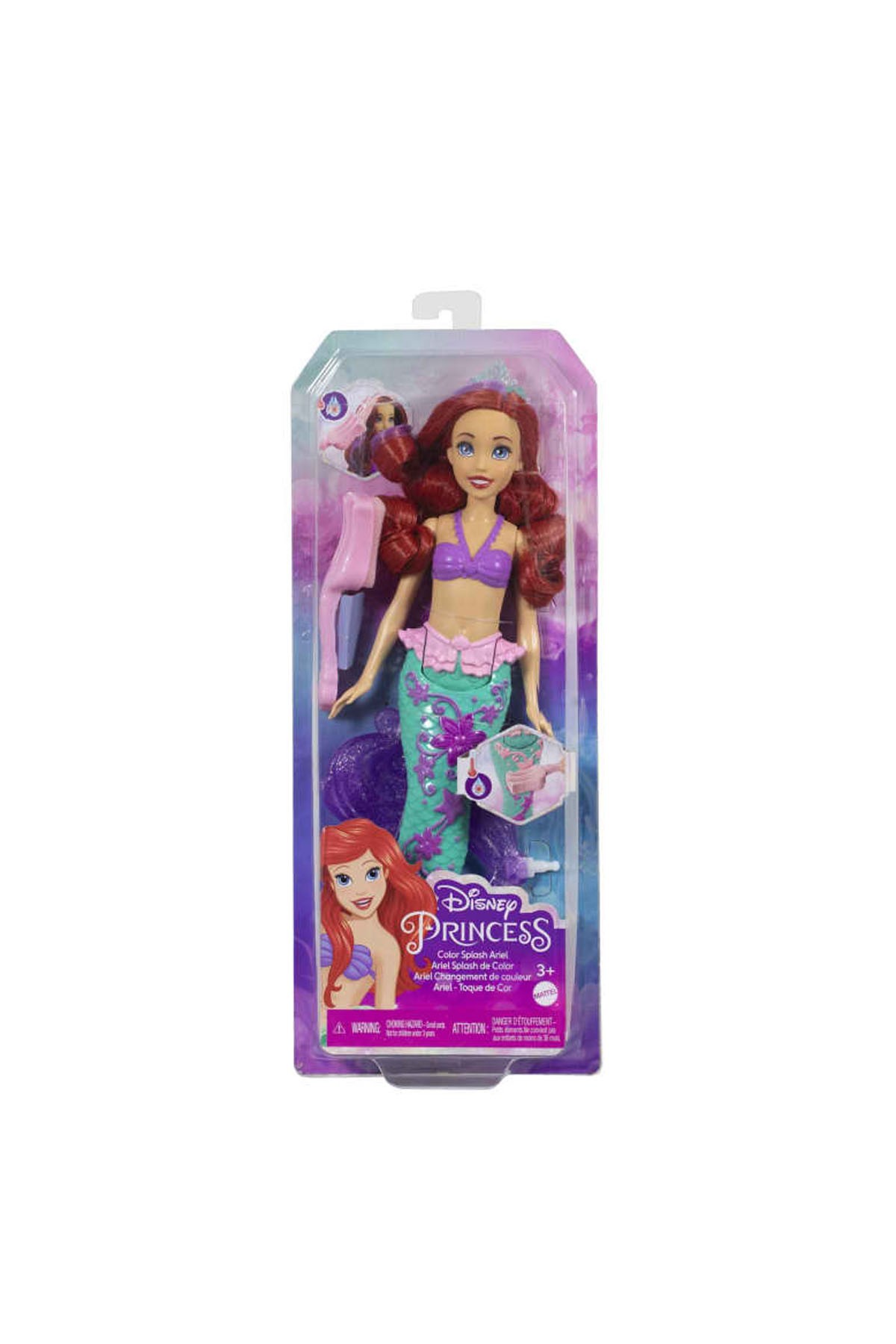 Disney Prenses Muhteşem Renk Değiştiren Saçlı Deniz Kızı Ariel HLW00