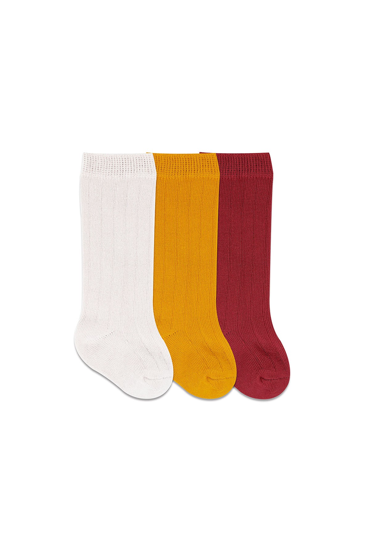 Bistyle 3'lü Dizaltı Bebek Çorabı Karamel Çok Renkli