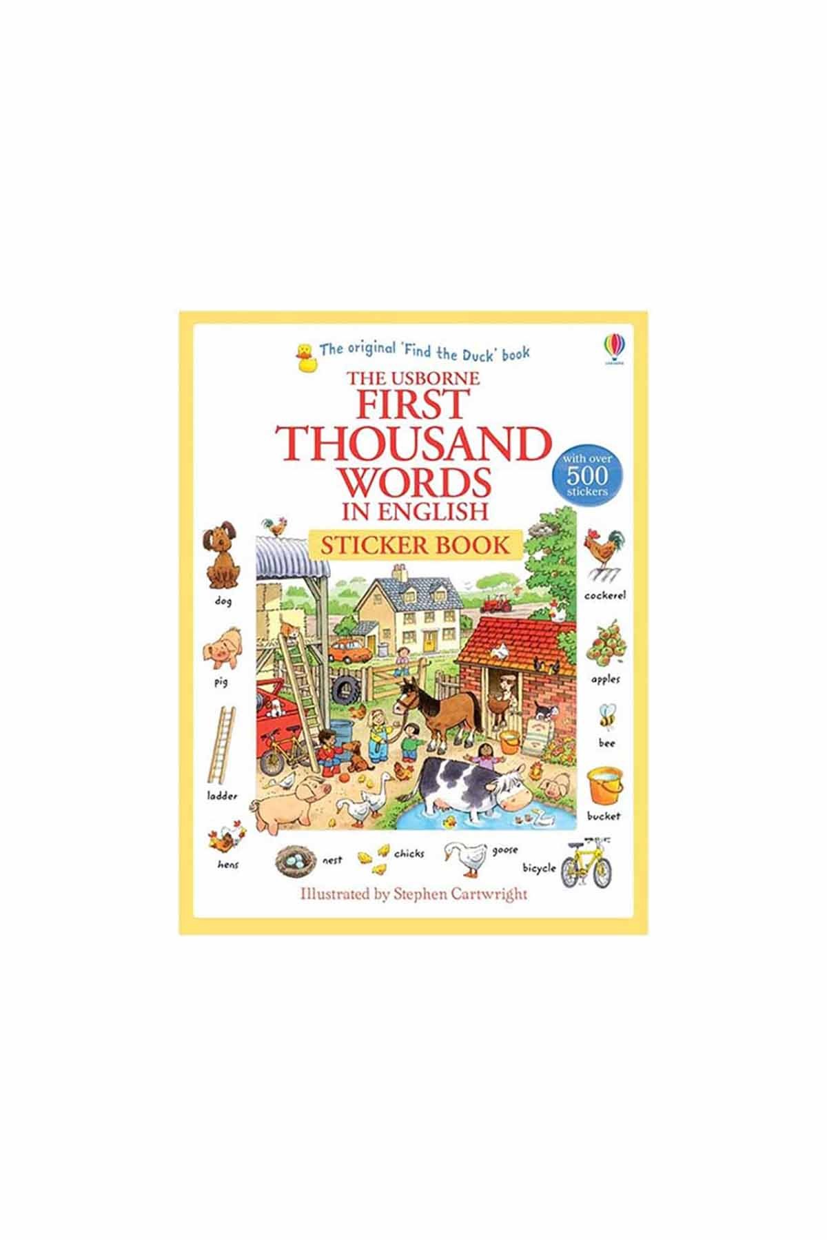 The Usborne First 1000 Words English Sticker Book