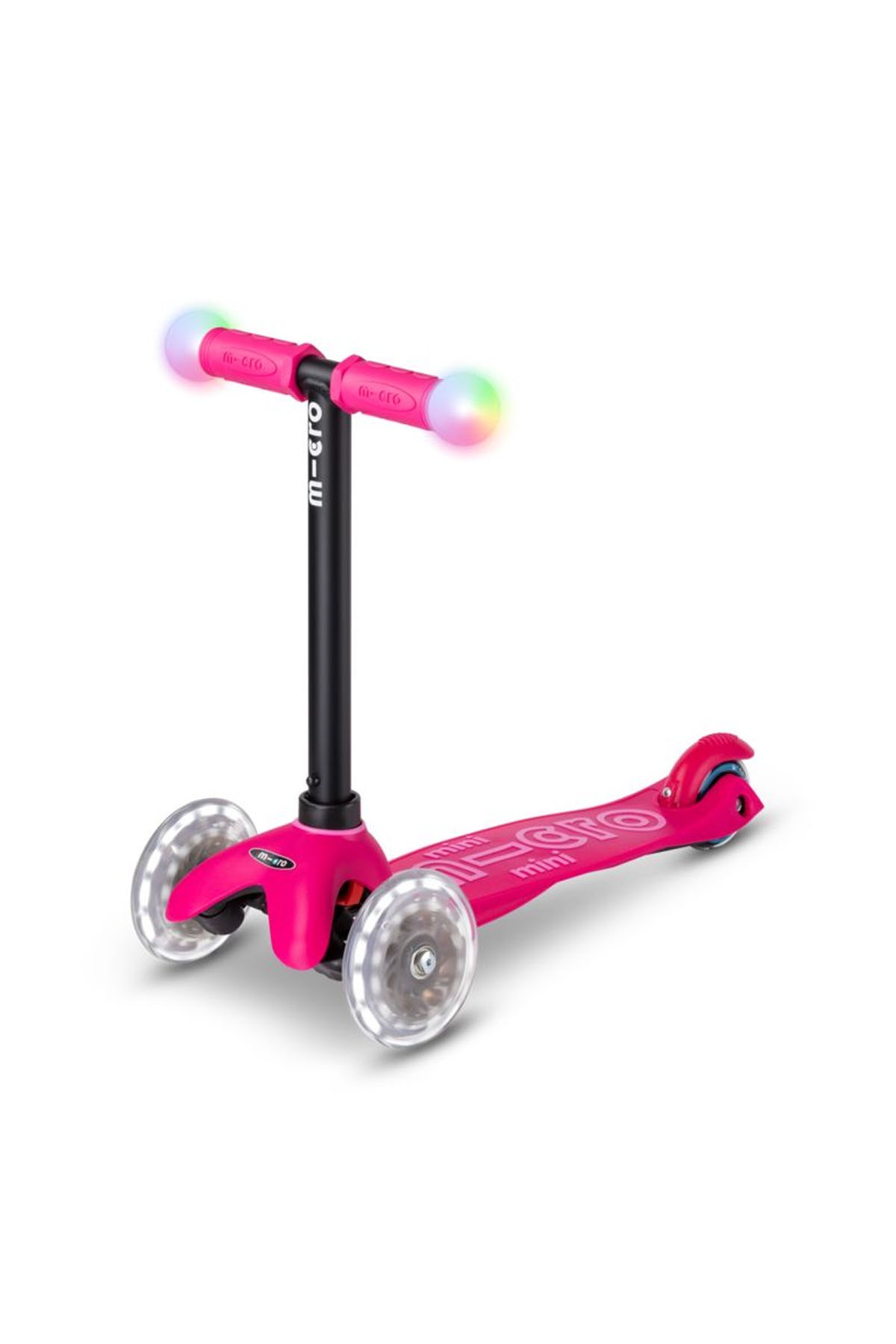 Micro Mini2Grow Deluxe Magic LED 3 Tekerlekli Scooter Pink