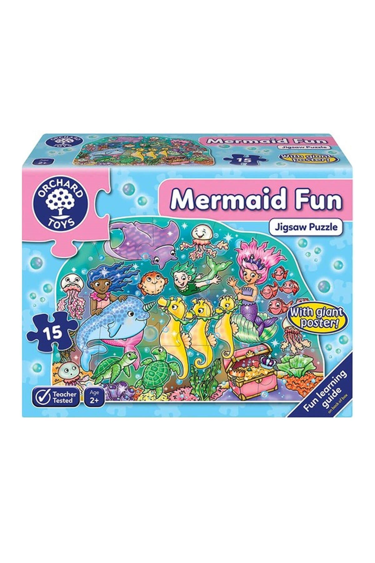 Orchard Deniz kızı Eğlencesi (Mermaid Fun) Puzzle 15 Parça