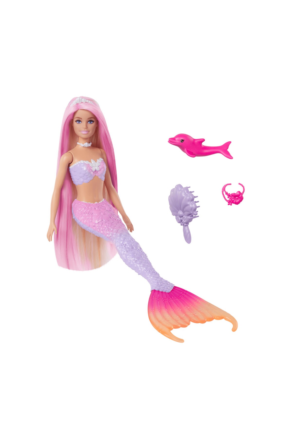 Barbie Renk Değiştiren Deniz Kızı ve Aksesuarları HRP97