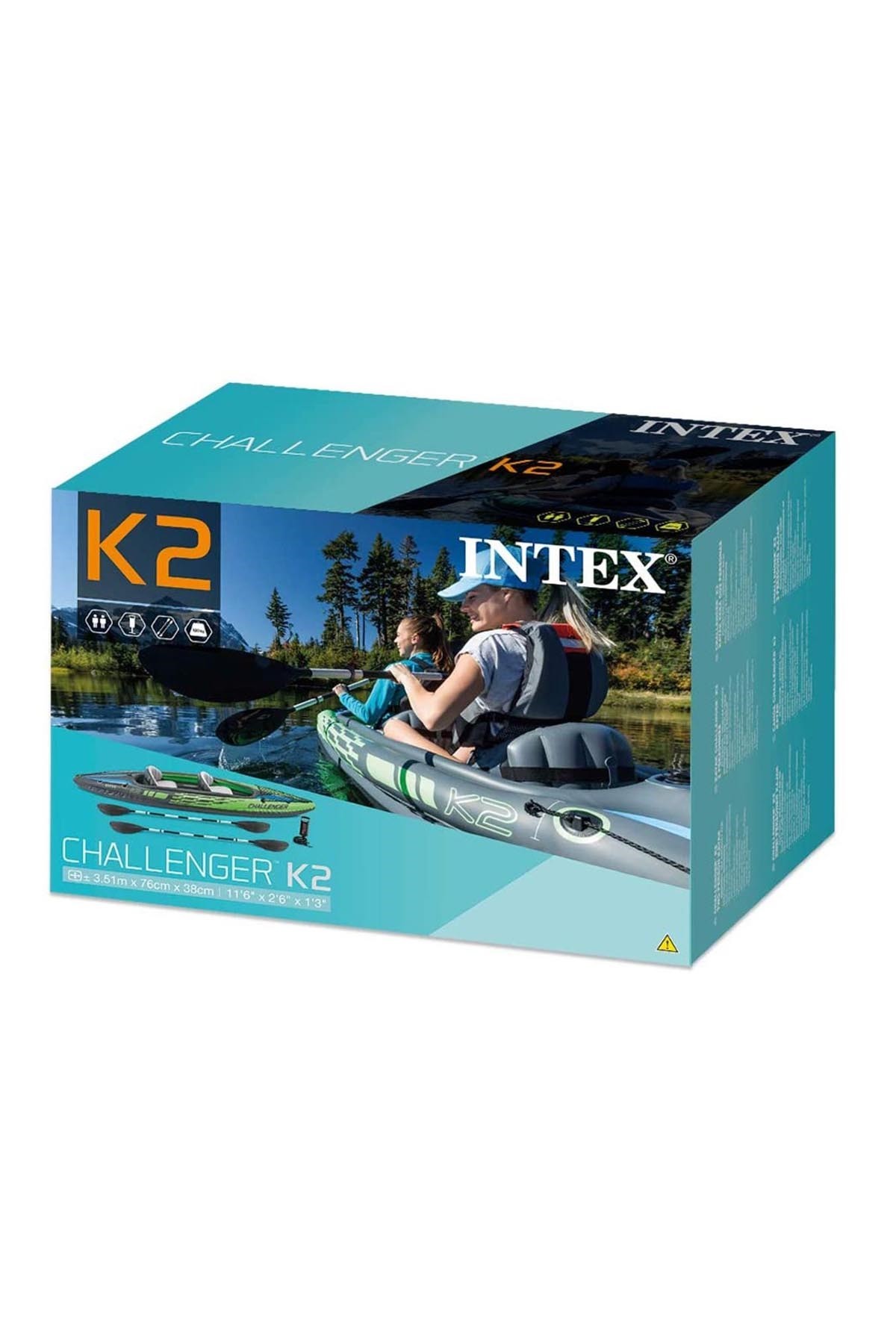 Intex Challenger K2 Set (115 Kg) 351x76x38 cm.(Kürek Pompa)
