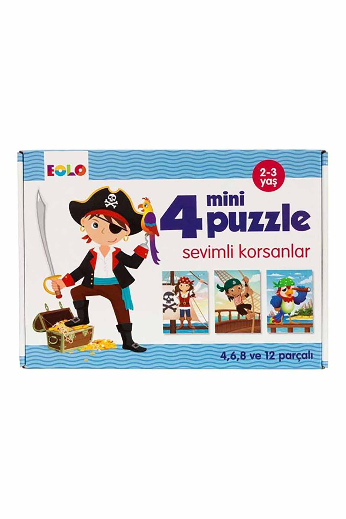 Eolo 4 Mini Puzzle Sevimli Korsanlar
