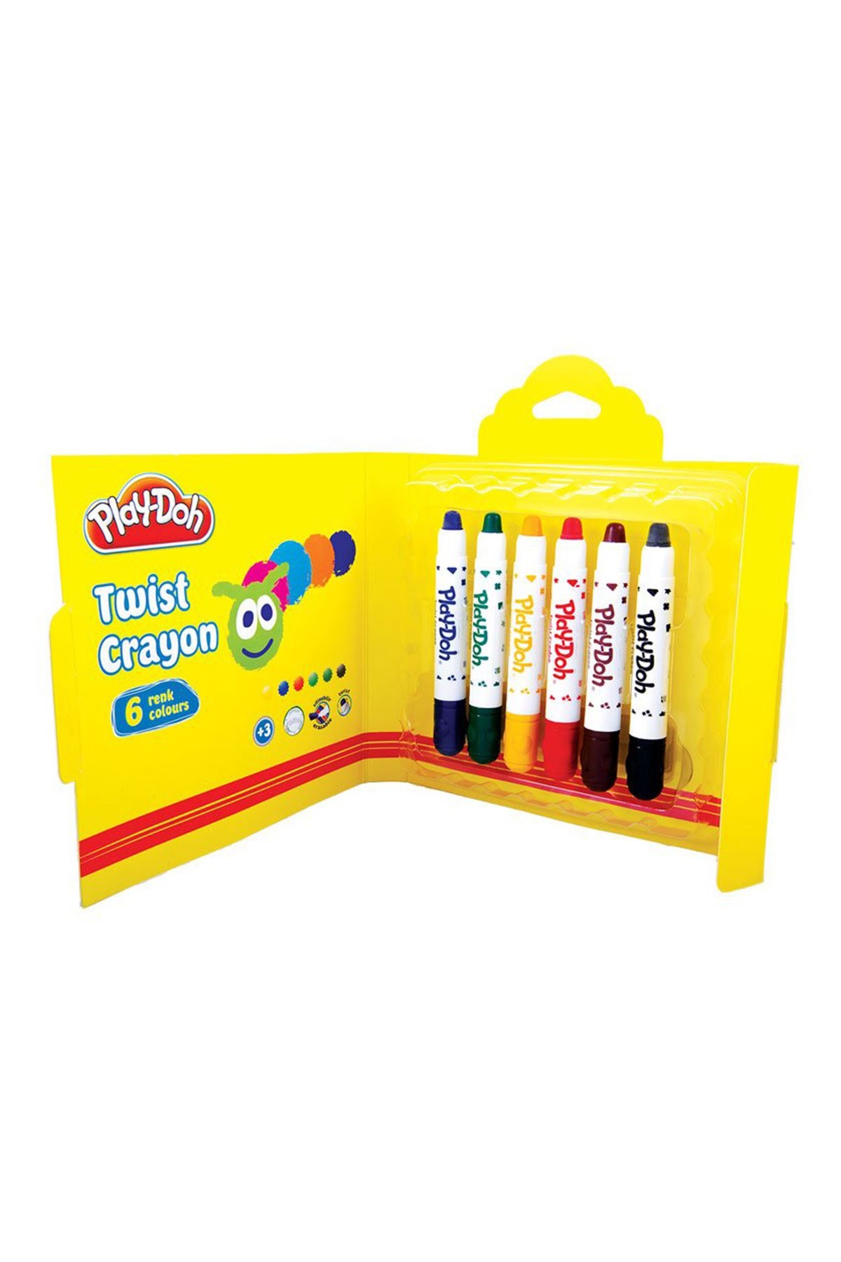 Play-Doh Twist Crayon Karton Kutu 6 Renk