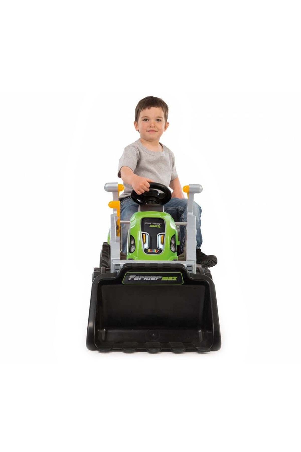 Smoby Farmer Max Kepçeli Römorklu Pedallı Traktör