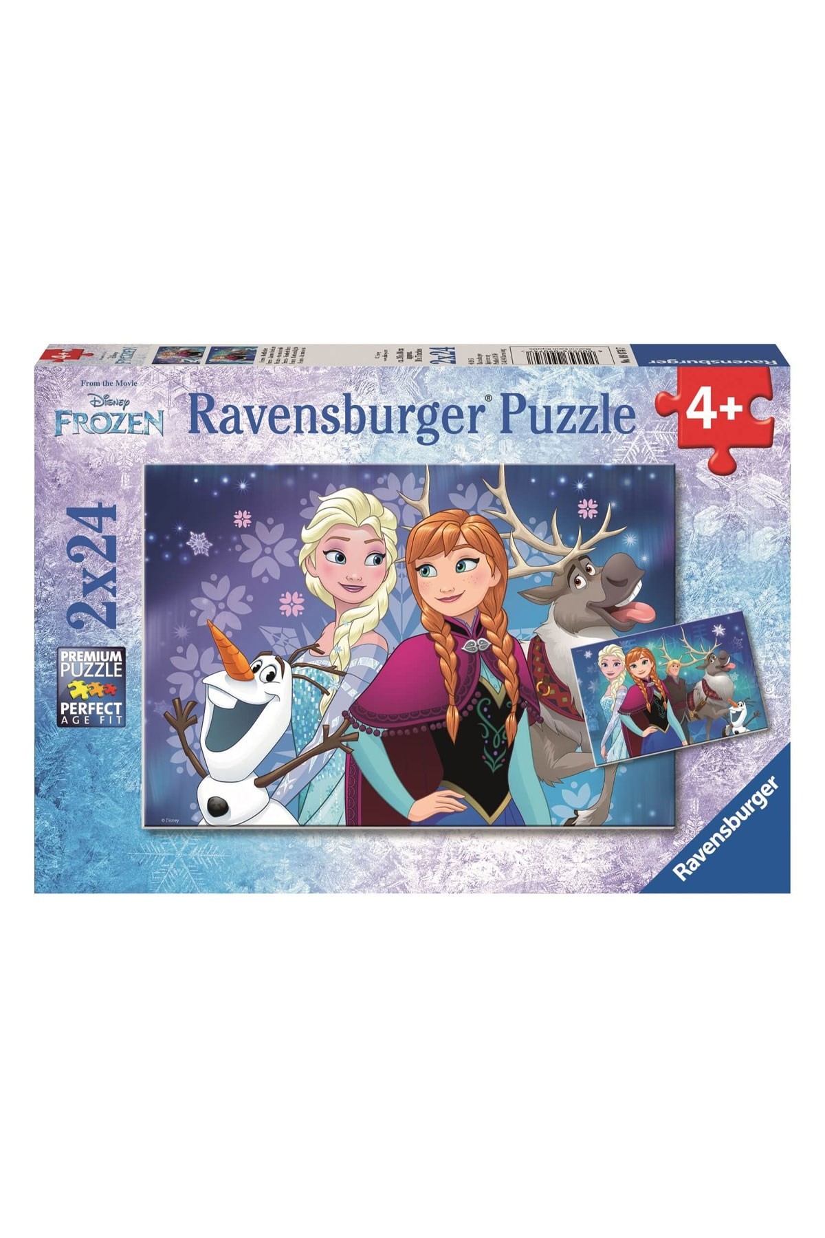 Ravensburger 2x24 Parçalı Puzzle Walt Disney Frozen Kuzey Işıkları - 090747