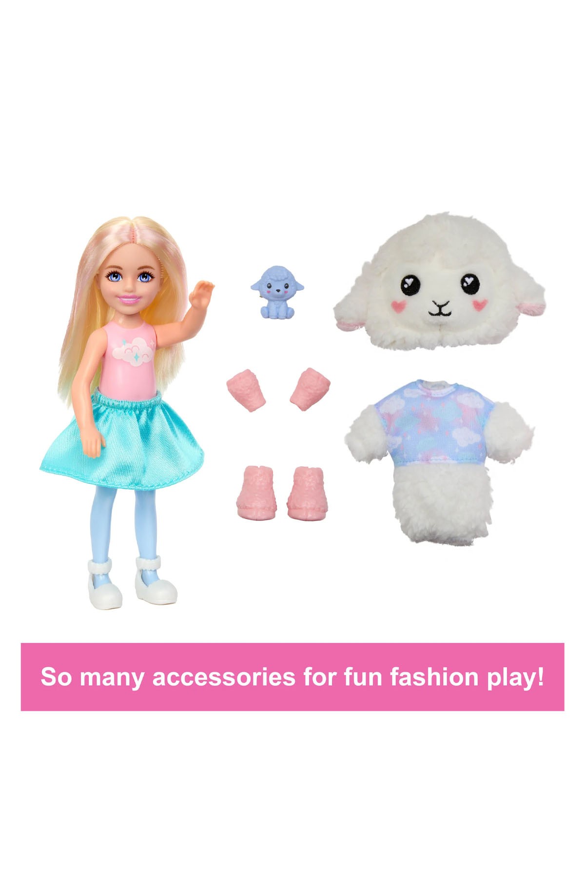 Barbie Cutie Reveal Bebekler Chelsea Sevimli Kostümler Serisi HKR18
