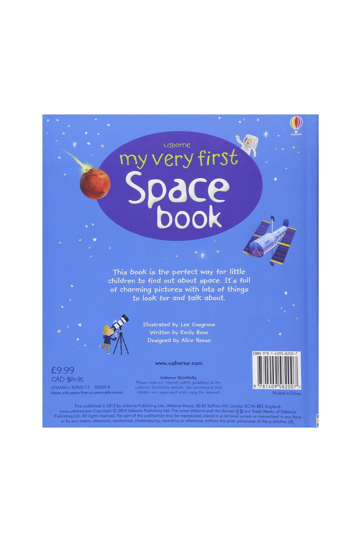 The Usborne My Very First Space Book