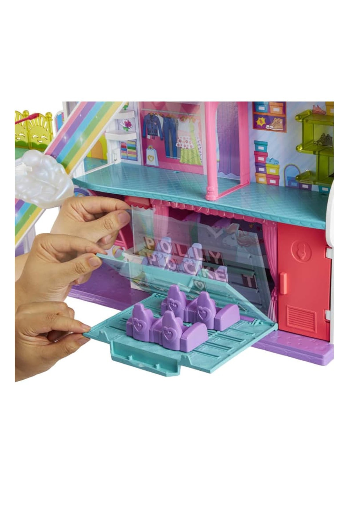 Polly Pocket Gökkuşağı Alışveriş Merkezi Oyun Seti HHX78