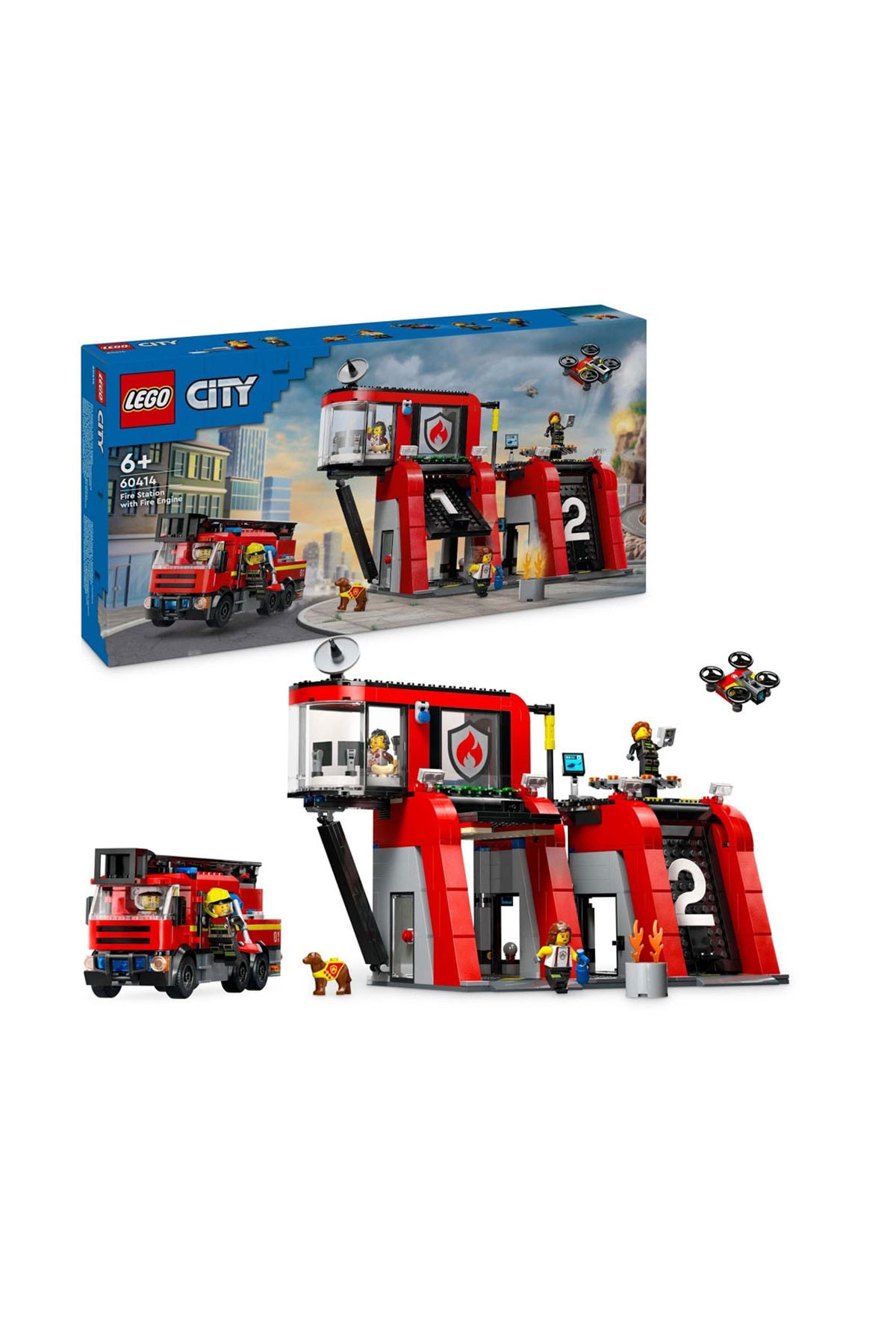 Lego City İtfaiye Kamyonlu İtfaiye Merkezi 60414