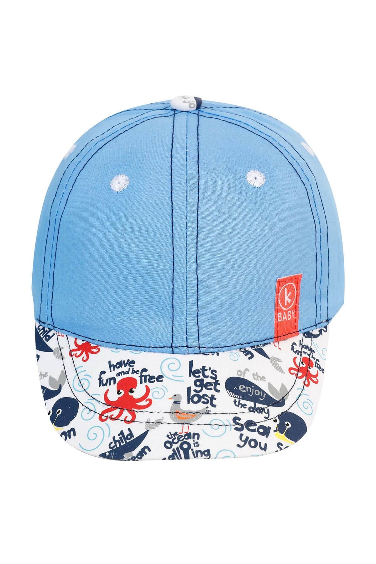 Kitti Erkek Çocuk Kep Şapka 1-4 Yaş Mavi Deniz