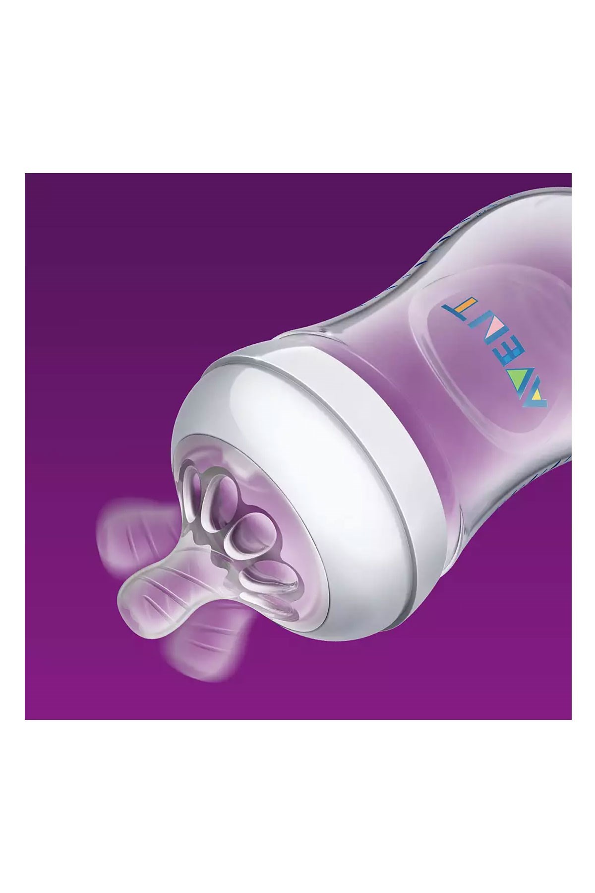 Philips Avent Natural PP Biberon 260ml Tekli Pembe