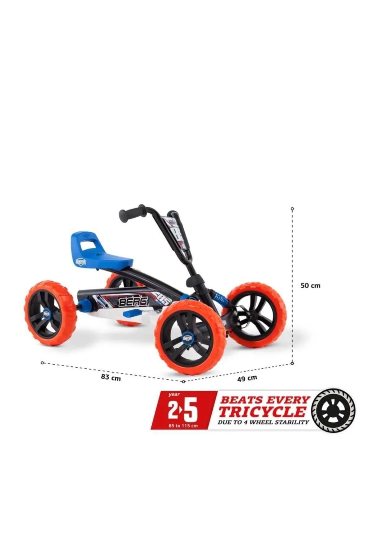 Berg Buzzy Nitro 4 Tekerlekli Pedallı Go Kart 24300100