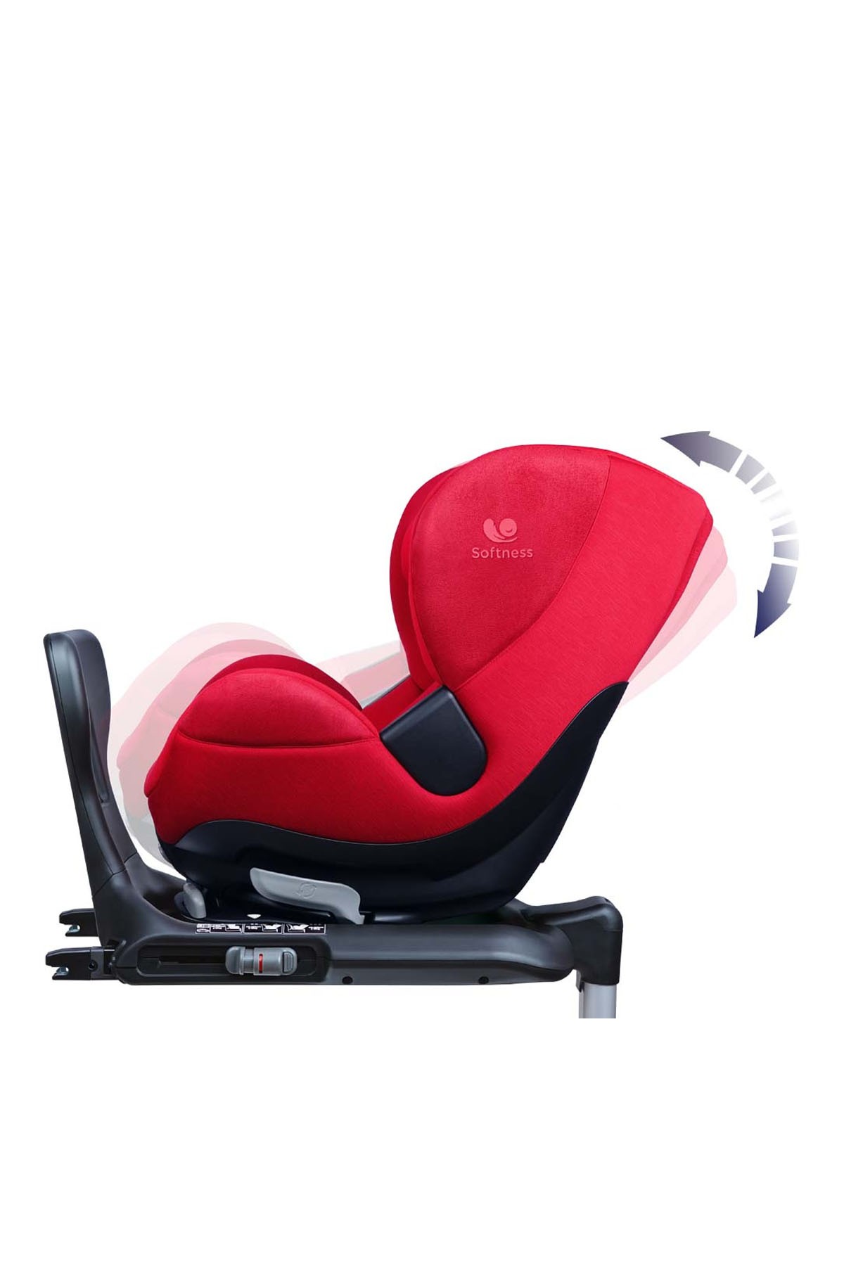 Renolux Gaia I-Size Softness Isofix 40-105 cm (0-18 Kg) Oto Koltuğu Kırmızı