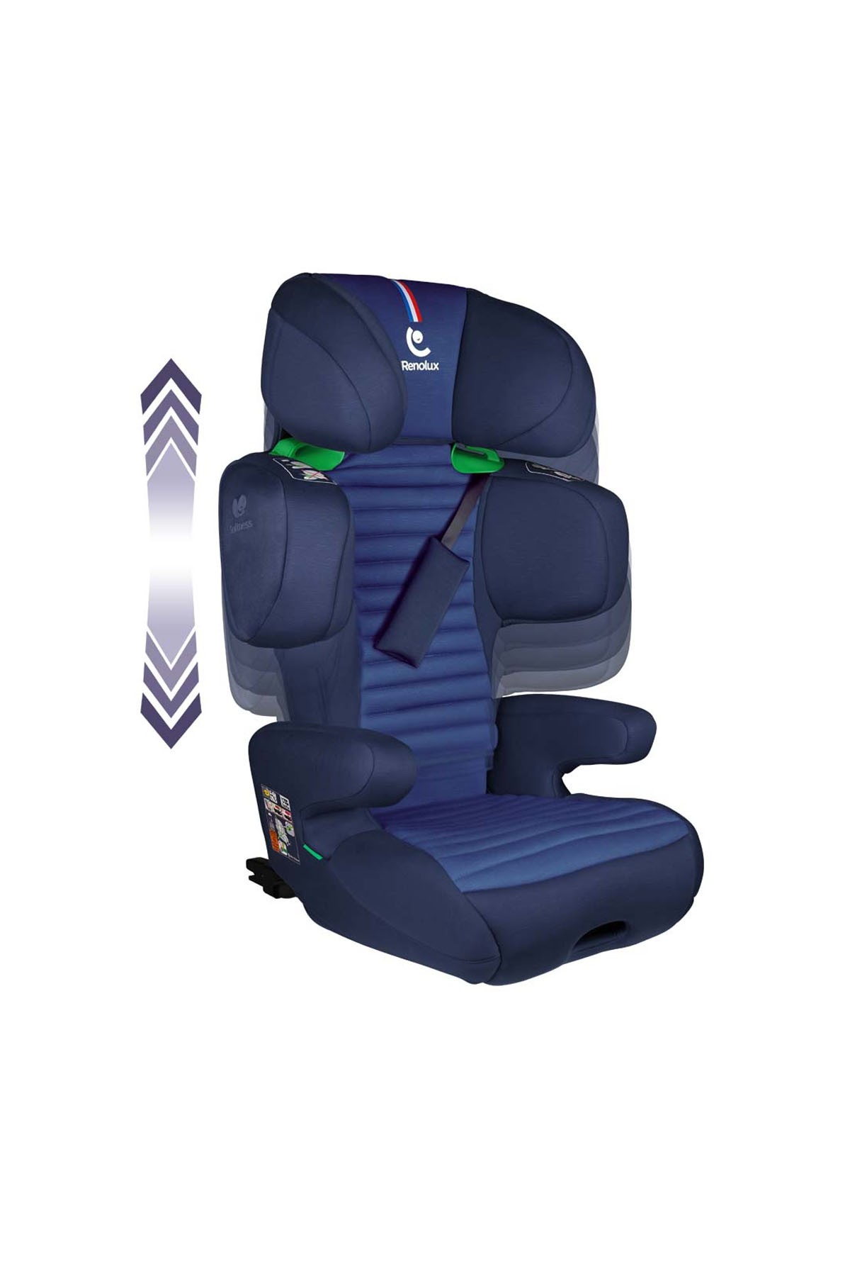 Renolux Renofix 2 Softness Isofix Oto Koltuğu 100 - 150 Cm (15-36 Kg) Oto Koltuğu Lacivert