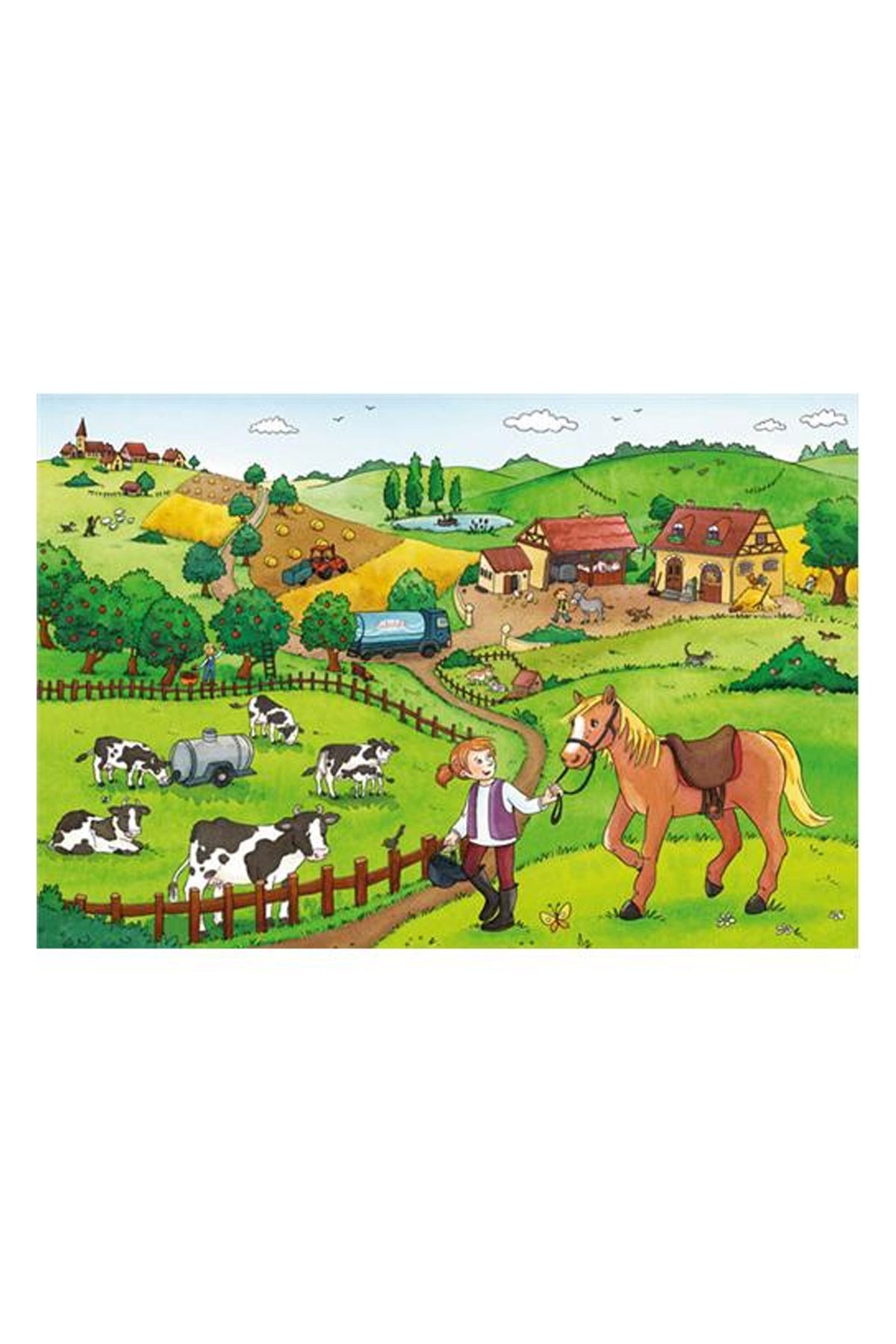 Ravensburger Çiftlikte Çalışmak 2x12 Parça Puzzle