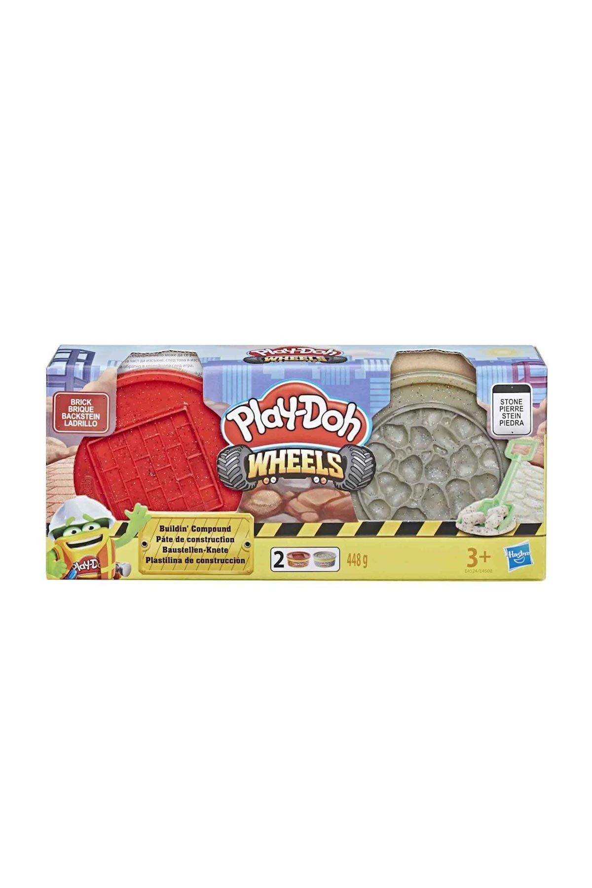 Play-Doh 2'li İnşaat Oyun Hamuru