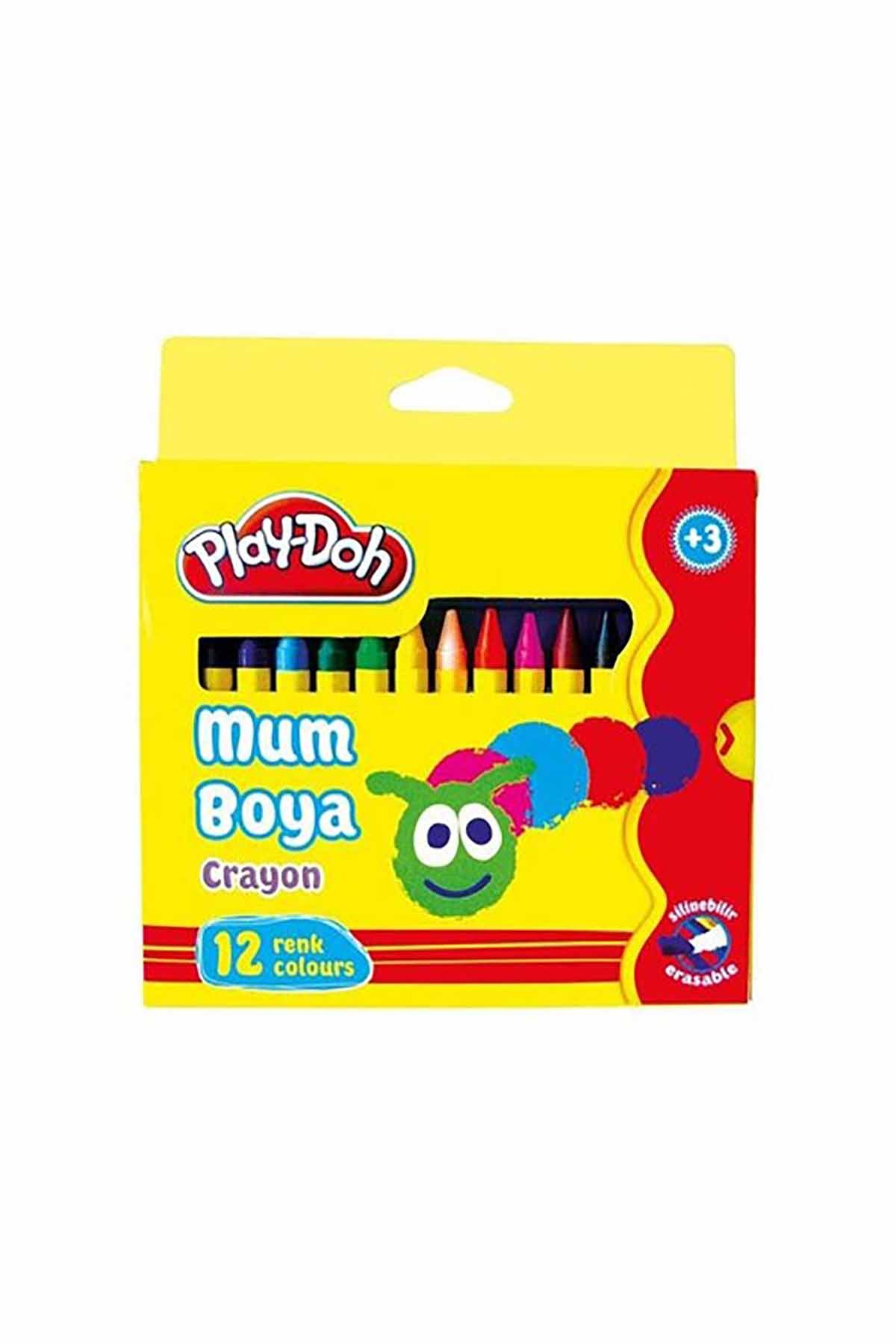 Play-Doh 12 Renk Crayon Karton