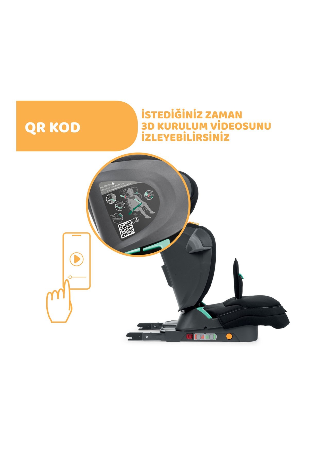 Chicco Fold&Go I-Size Bebek Oto Koltuğu Ink Air