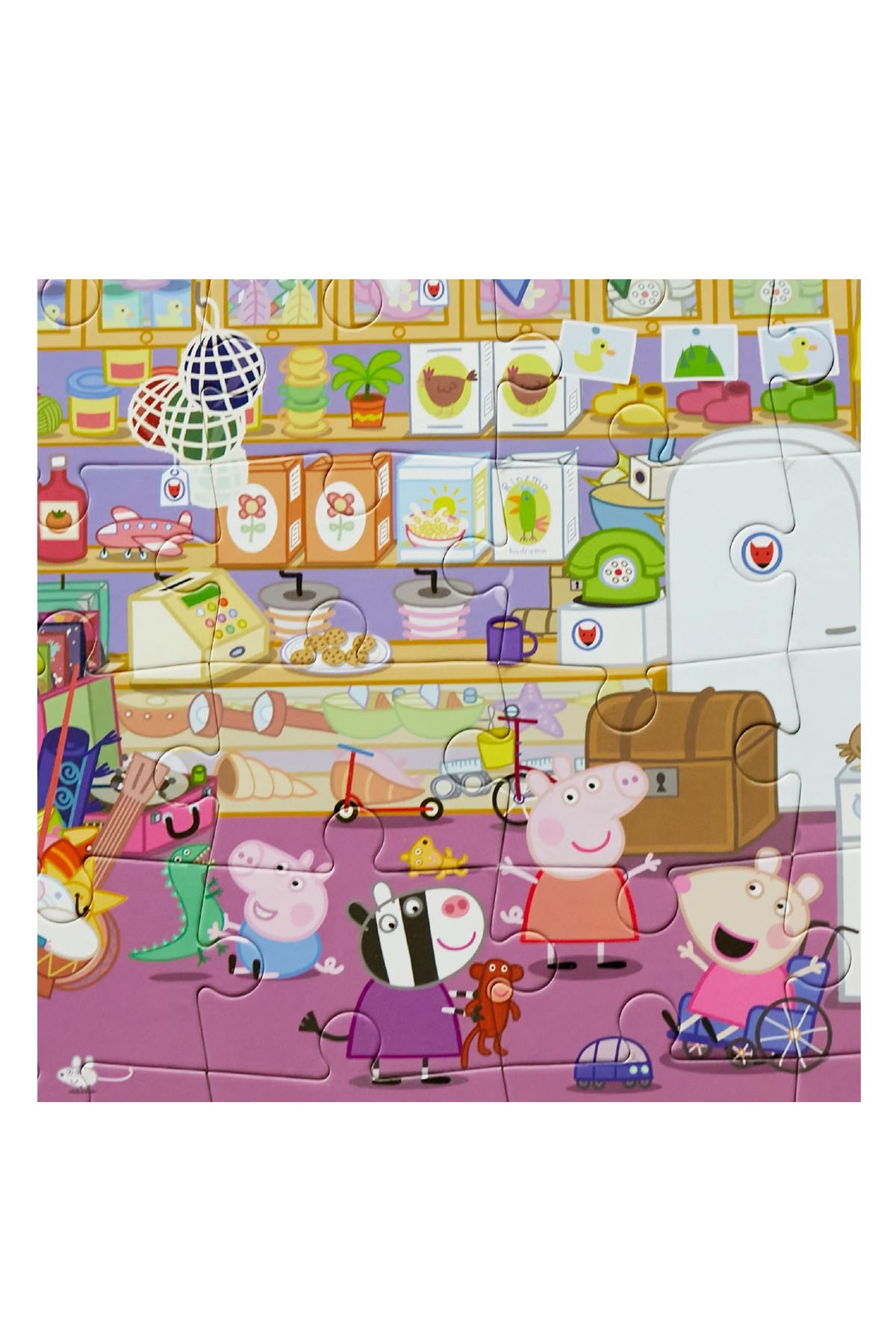 Moritoys Peppa Pig Look & Find Puzzle: Mr. Fox's Shop 36 Parça Yapboz ve Gözlem Oyunu