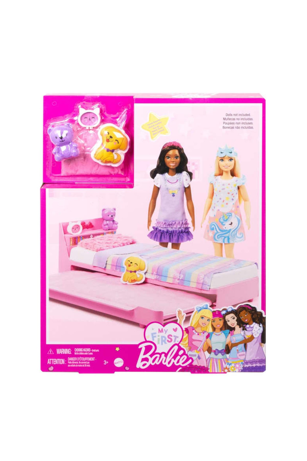 Barbie My First Barbie İlk Barbie Bebeğim Barbie'nin Yatağı Oyun Seti