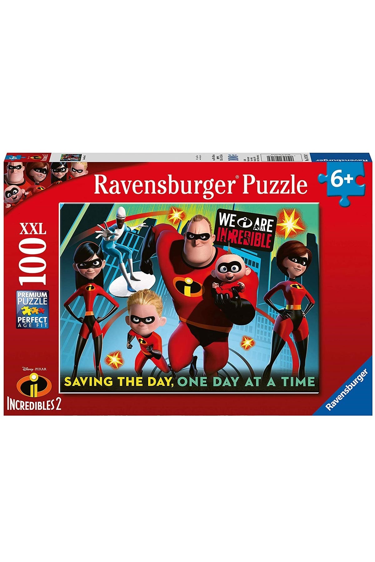 Ravensburger 100 Parçalı Puzzle WD İnanılmaz Aile
