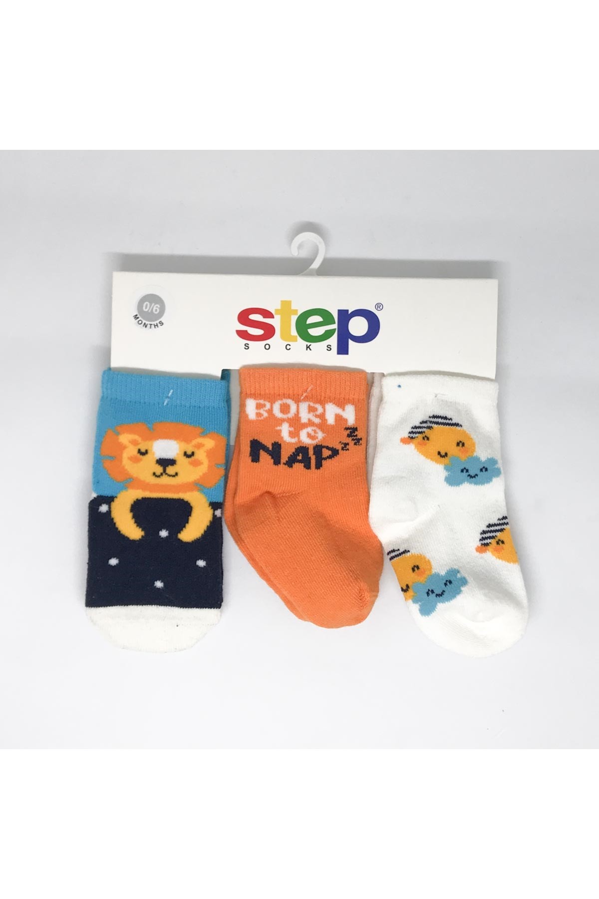 Step 3lü Lion Soket Çorap Çok Renkli