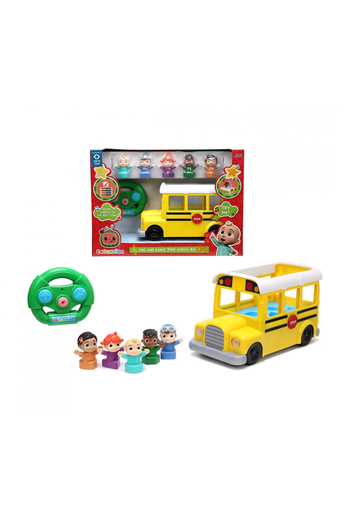 Jada Cocomelon RC Shape Sorter School Bus