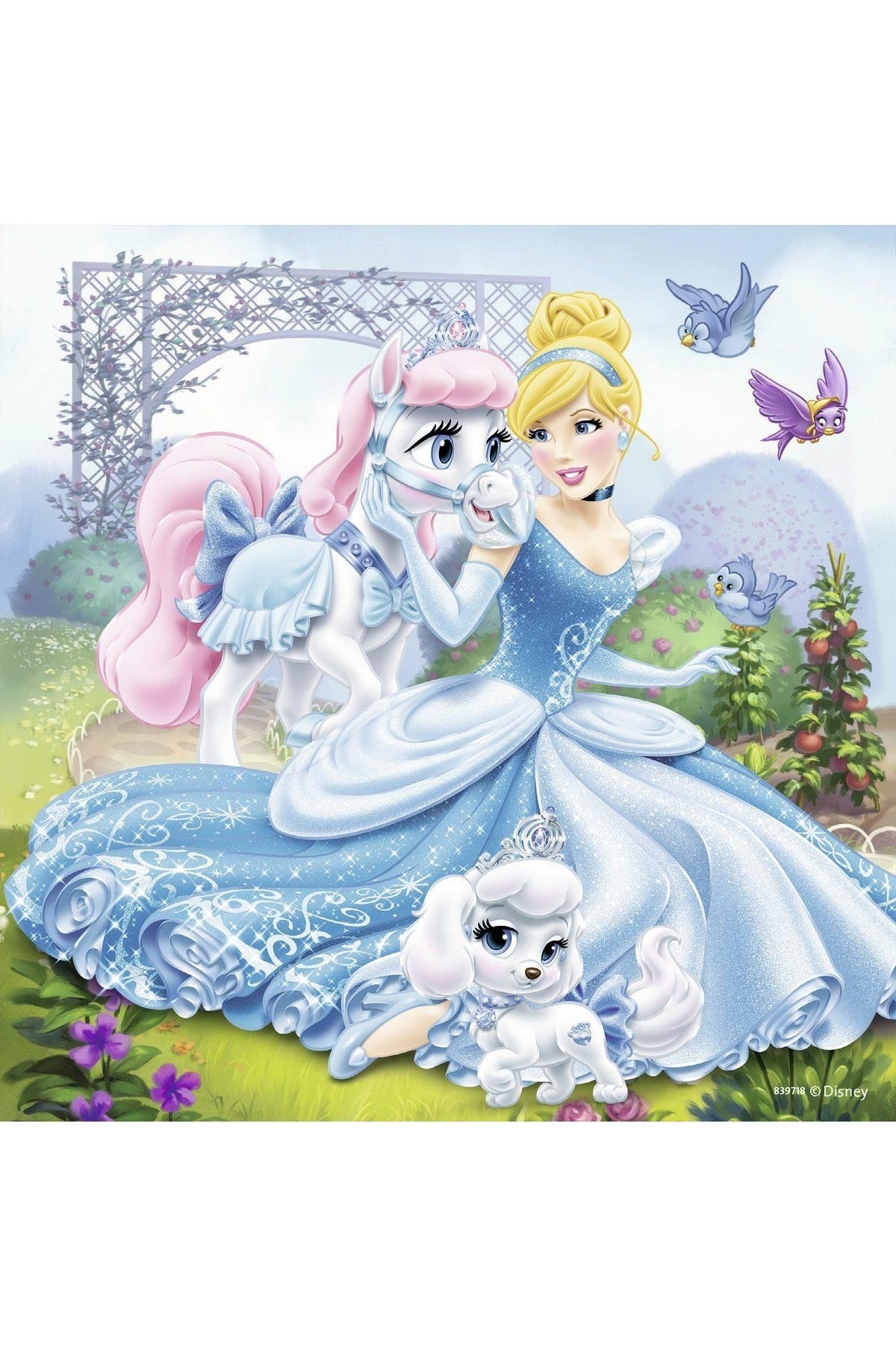 Ravensburger 3x49 Parçalı Puzzle WD Belle Cinderella Rapunzel