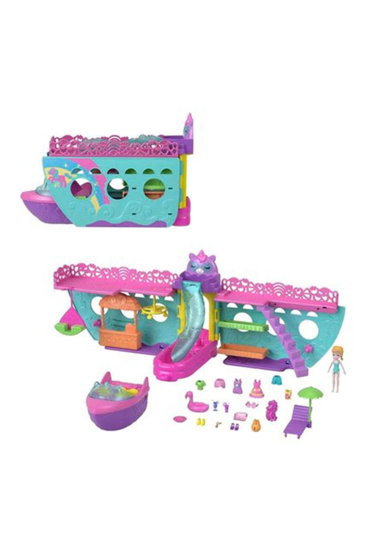 Polly Pocket Unicorn Bot Oyun Seti HWP26