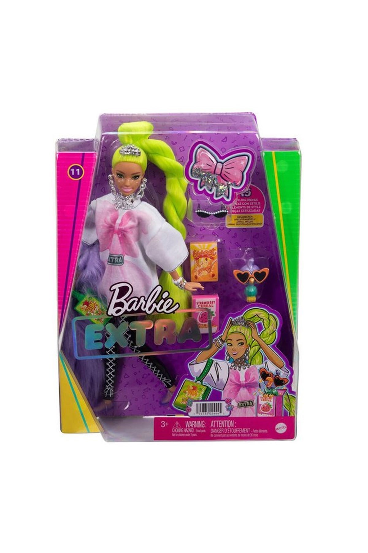 Barbie Extra Neon Saçlı Bebek