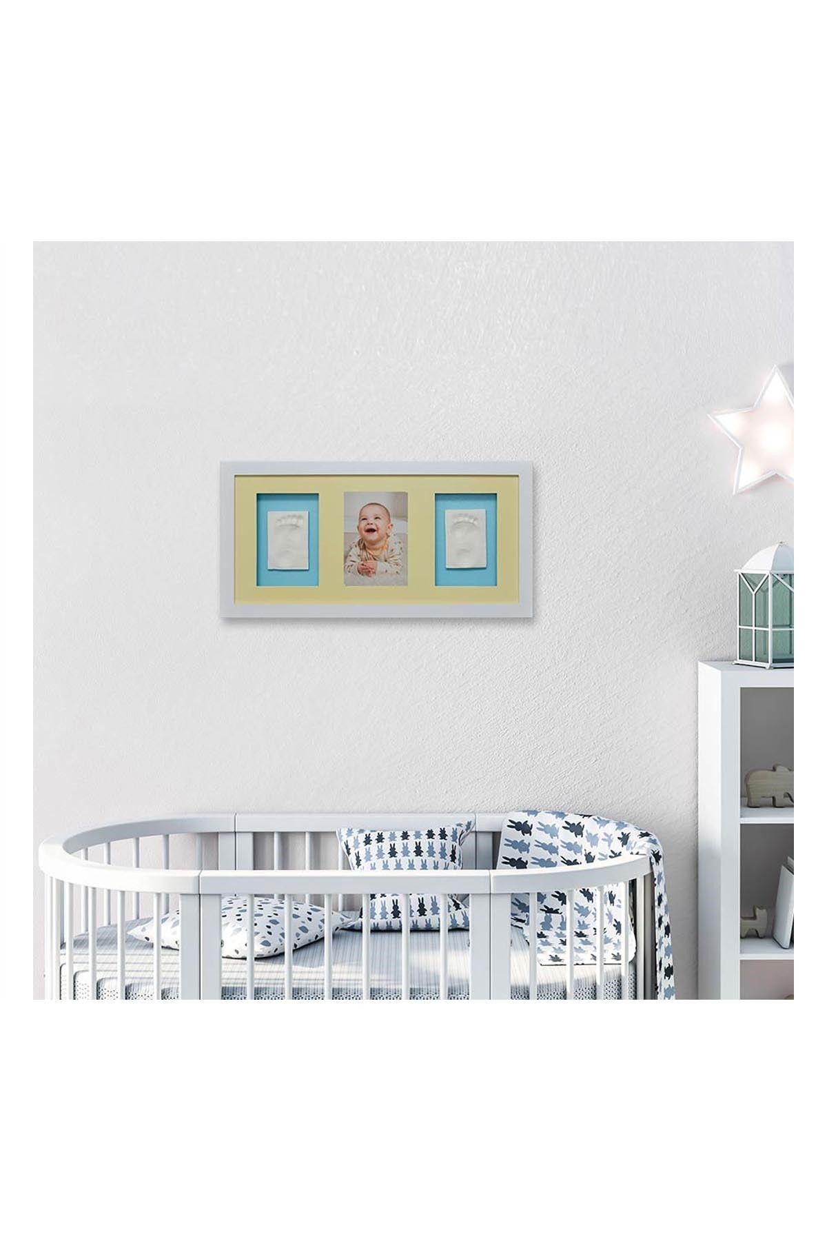 Baby Memory Prints Üçlü Çerçeve Frame Beyaz