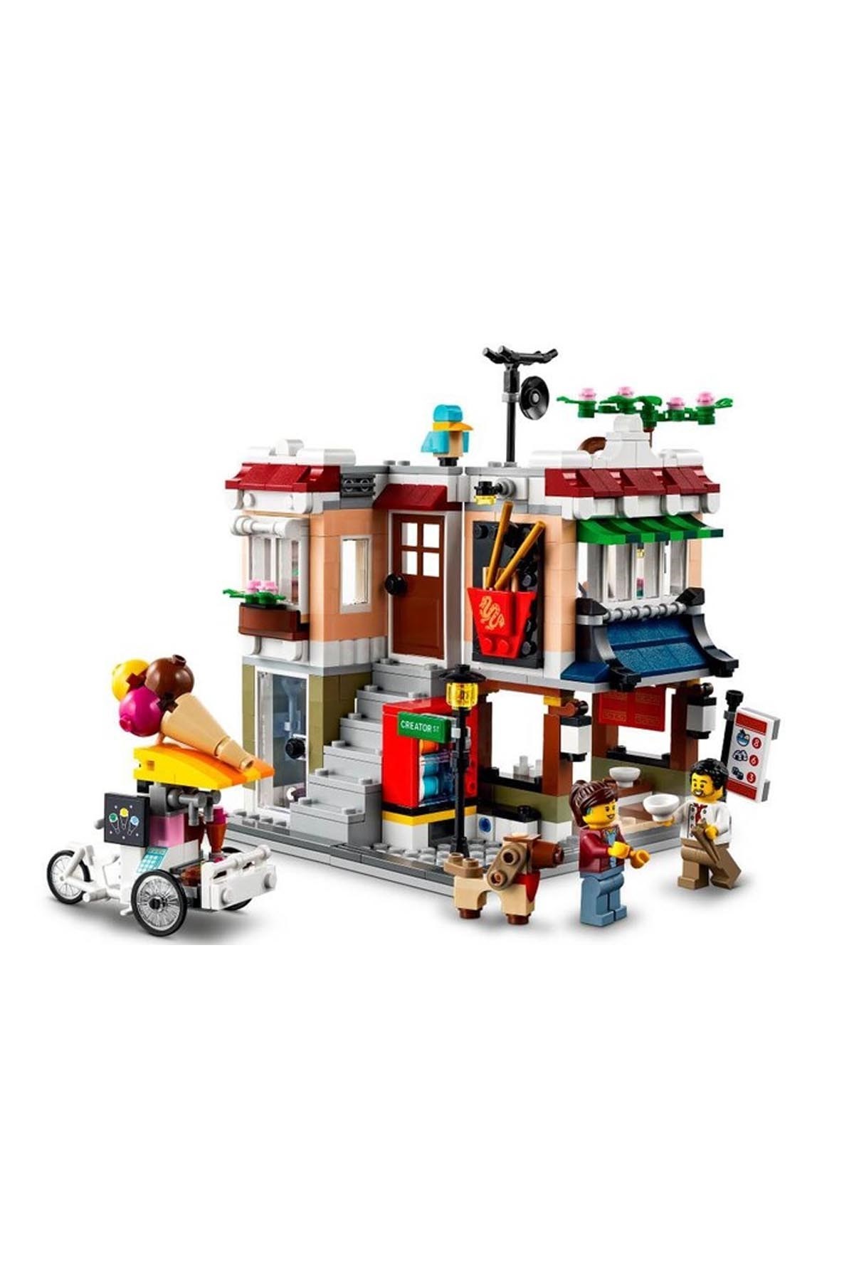Lego Creator 3'ü 1 Arada Şehir Merkezi Makarna Dükkanı 31131