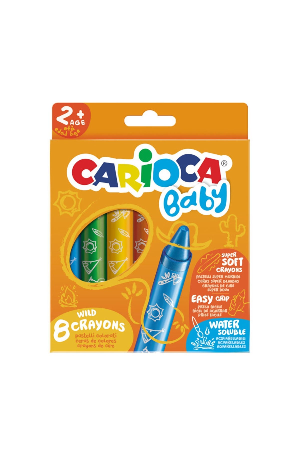 Carioca Jumbo Bebek Yumuşak Pastel Boya 8'li