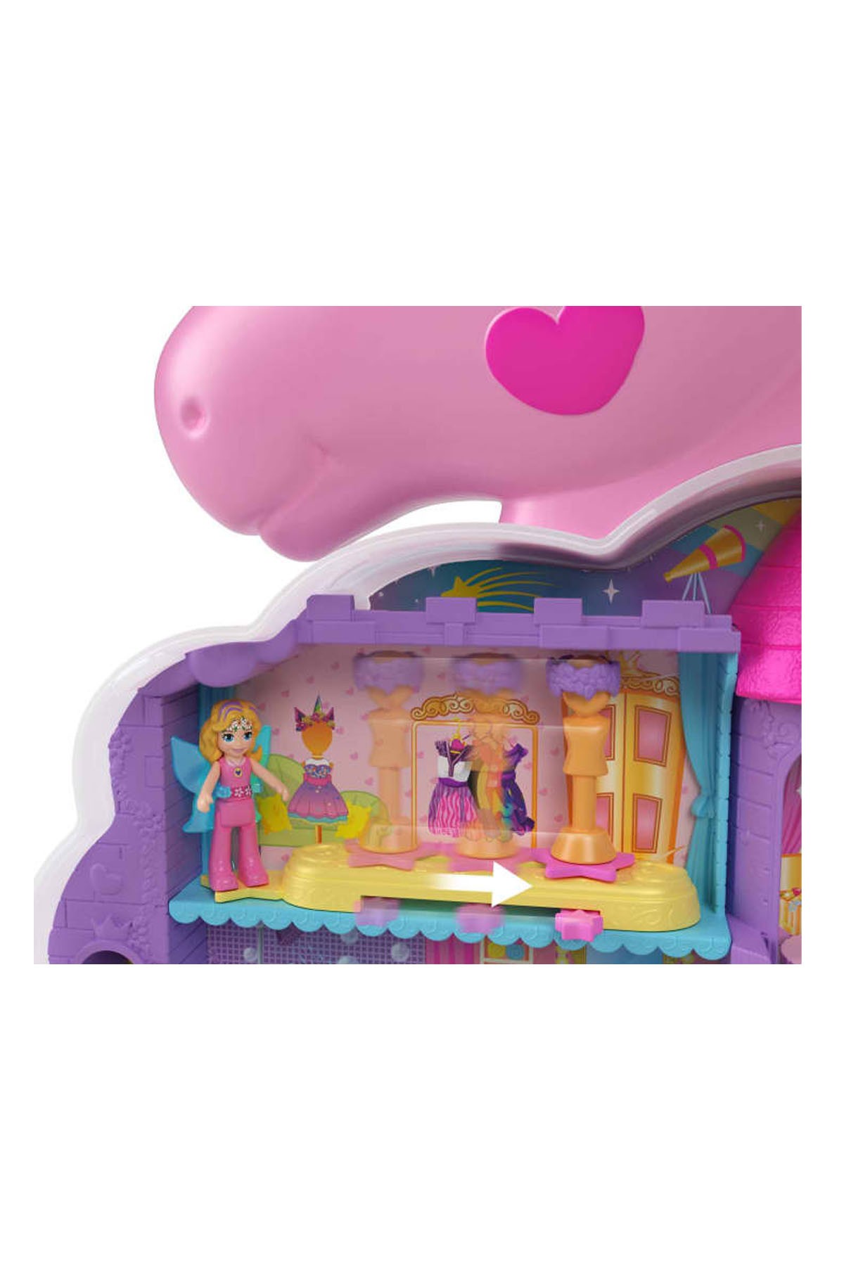 Polly Pocket Tek Boynuzlu Atın Gökkuşağı Salonu