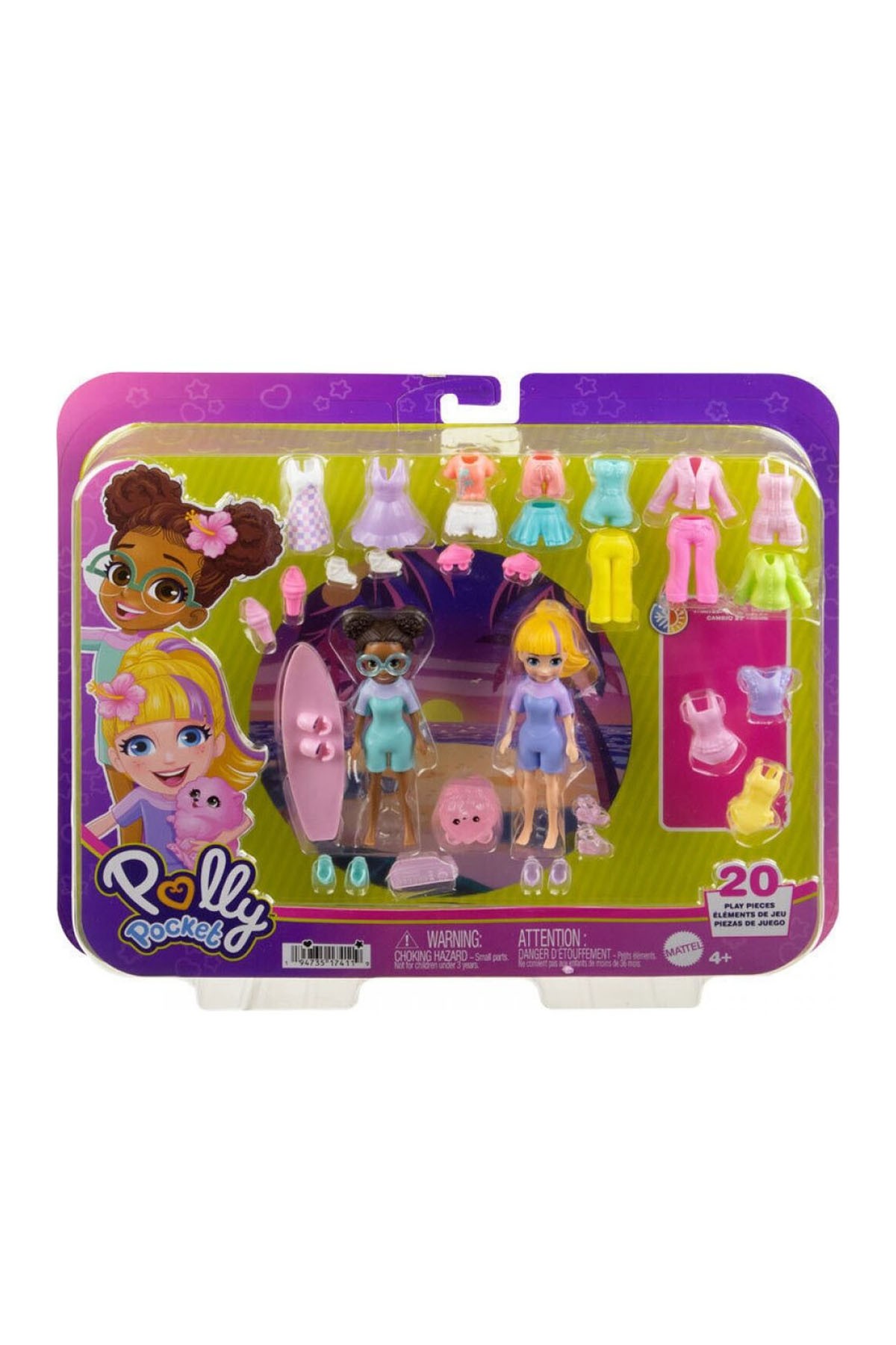 Polly Pocket ve Arkadaşları Farklı Moda Aksesuarları Oyun Setleri HRD61