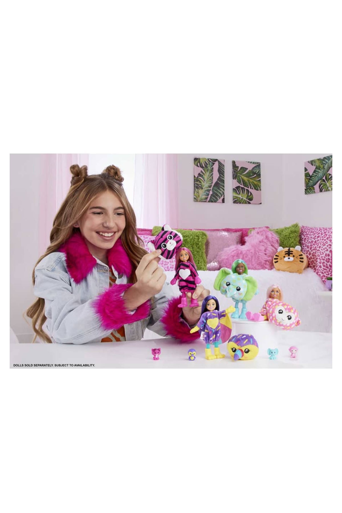 Barbie Cutie Reveal Bebekler Chelsea Tropikal Orman Serisi HKR13