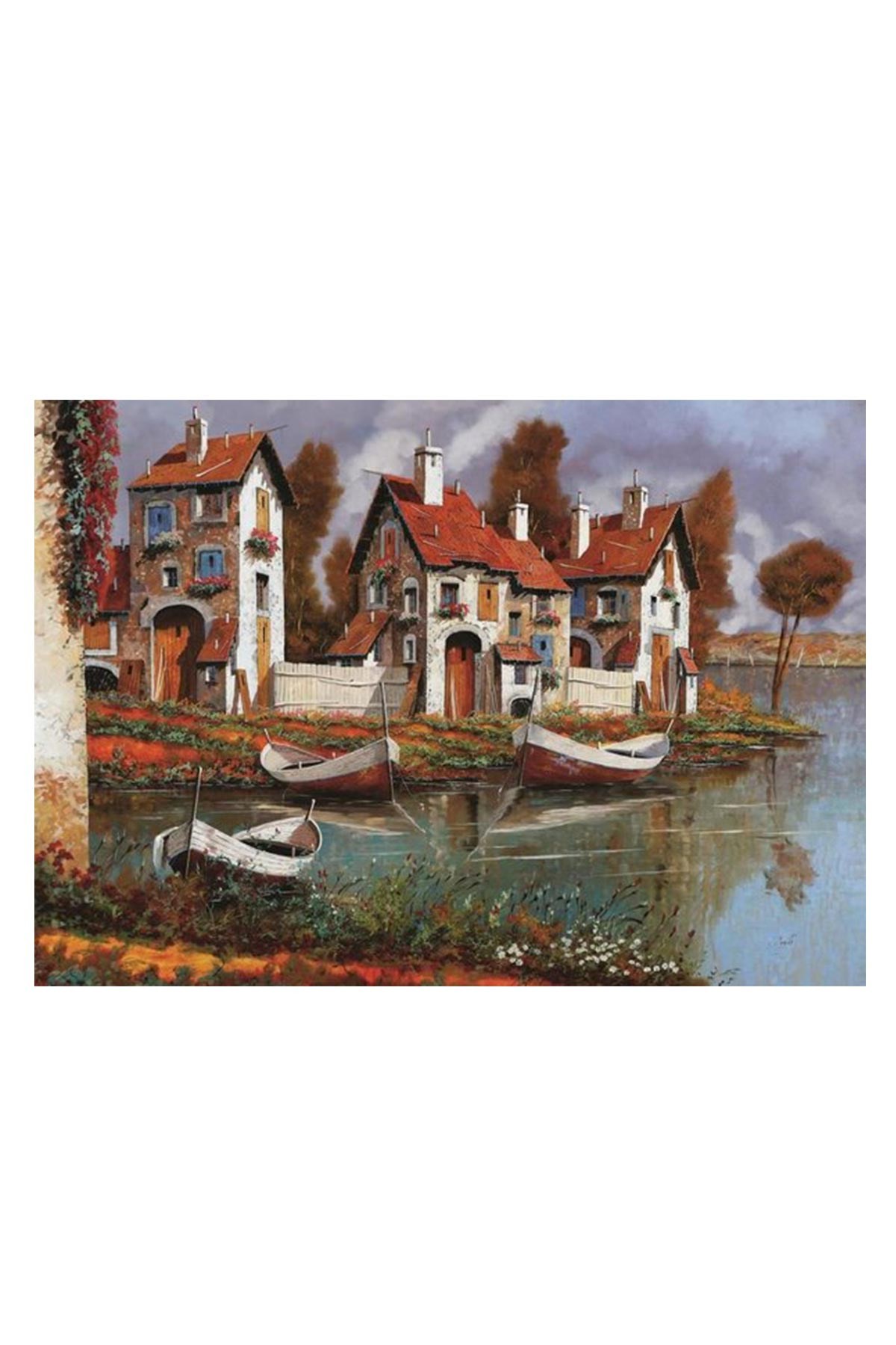 Art Puzzle Cerchıo Evleri İtalya 1000 Parça 68x48