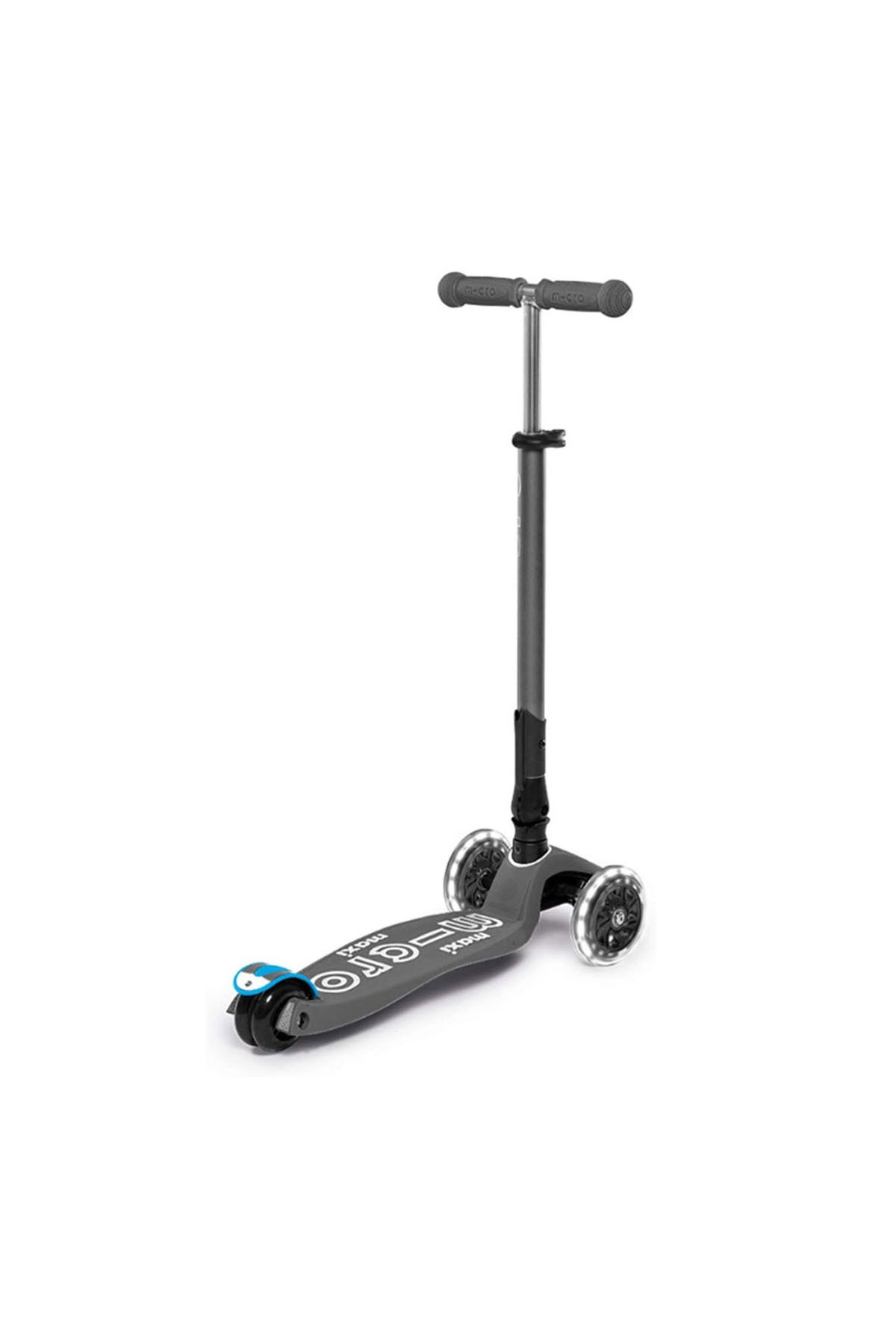 Maxi Micro Scooter Deluxe Foldable LED Volcano Grey