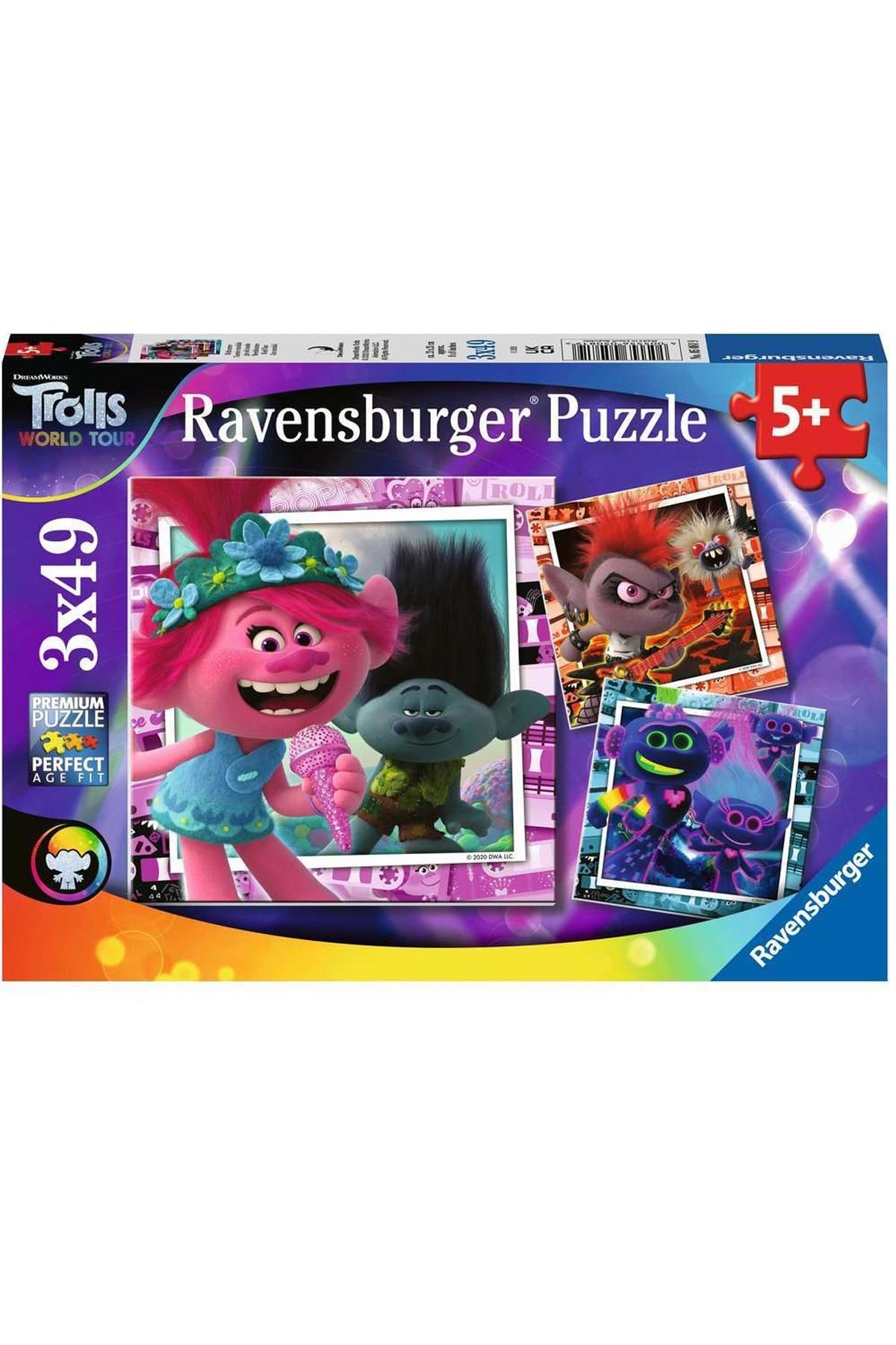 Ravensburger 3x49 Parçalı Puzzle Trolls