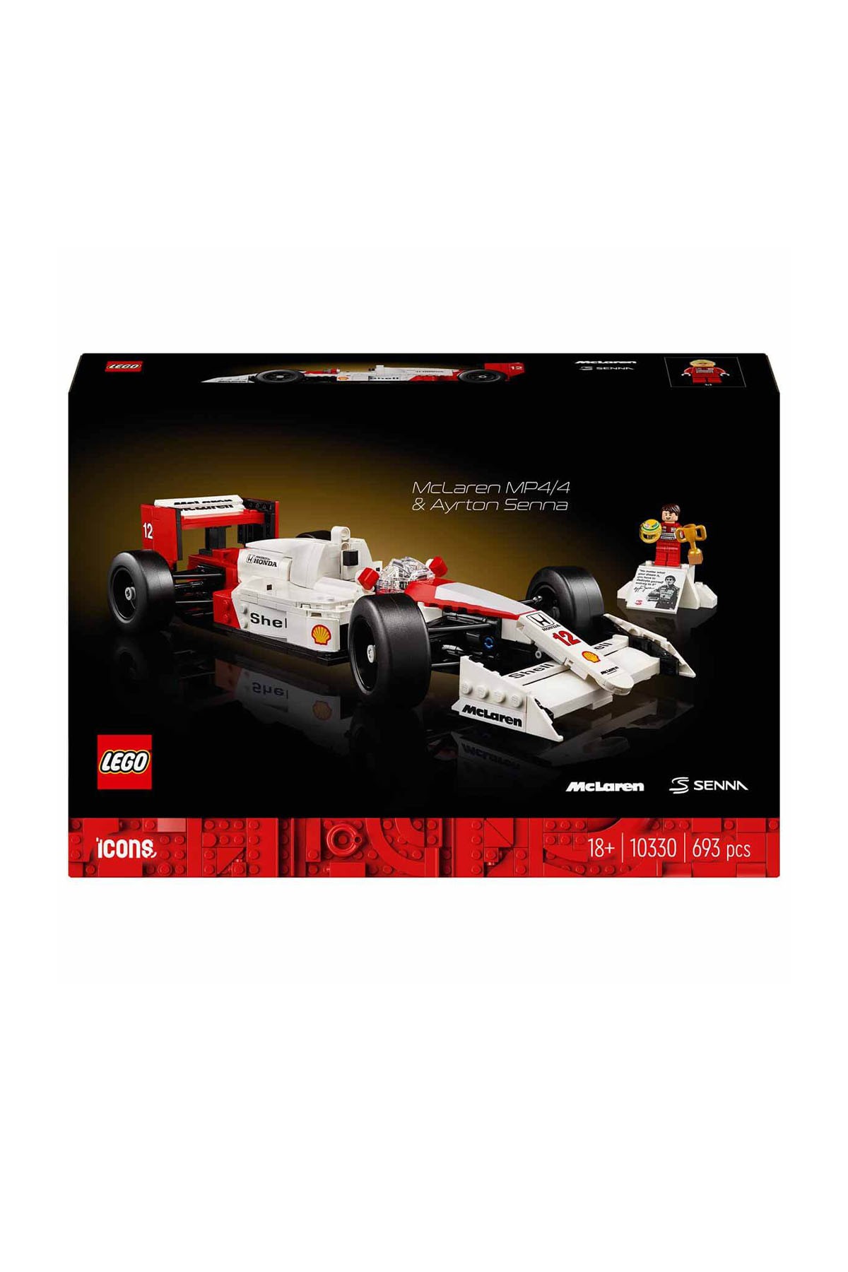 Lego Icons McLaren MP4/4 ve Ayrton Senna Seti 10330