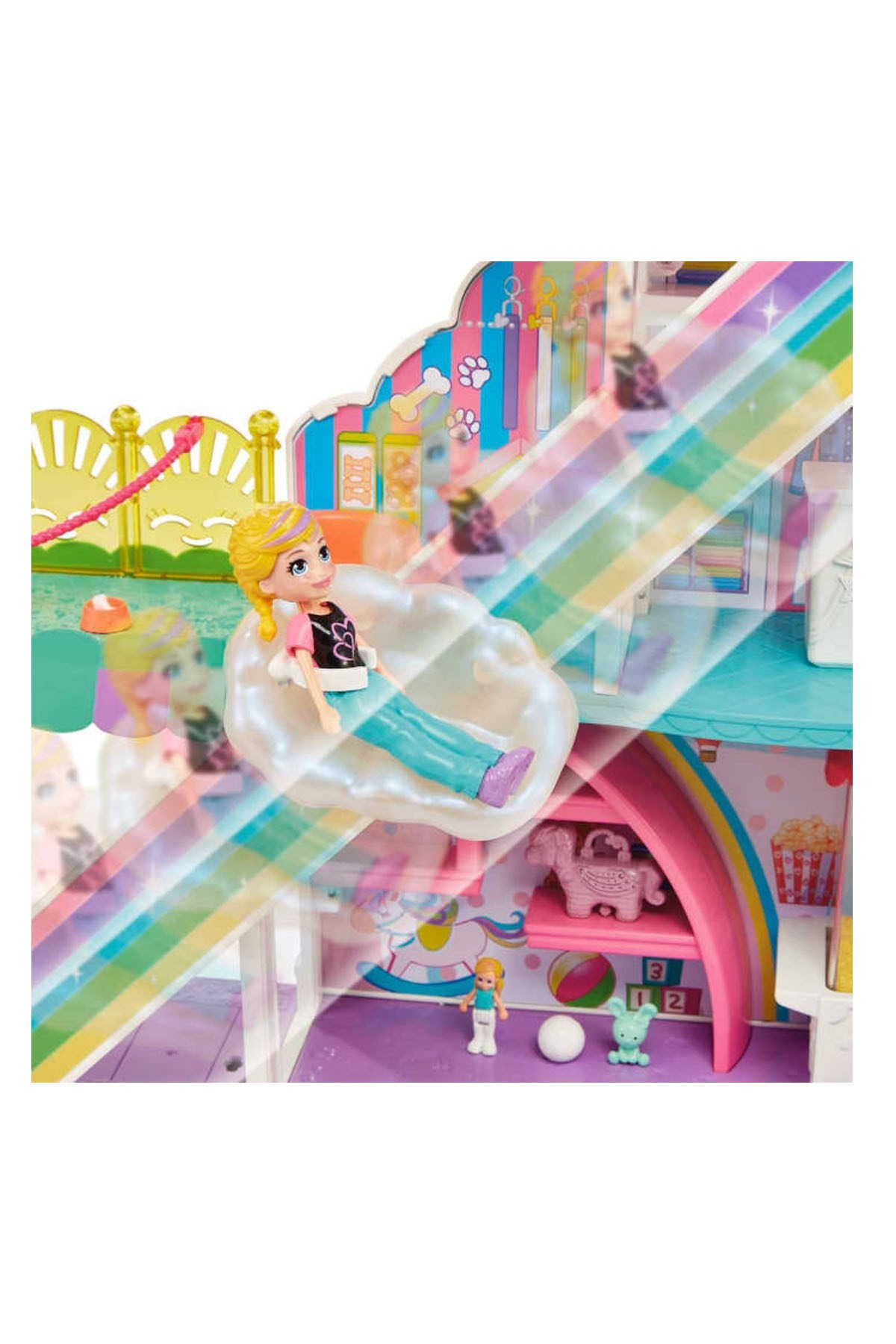 Polly Pocket Gökkuşağı Alışveriş Merkezi Oyun Seti HHX78