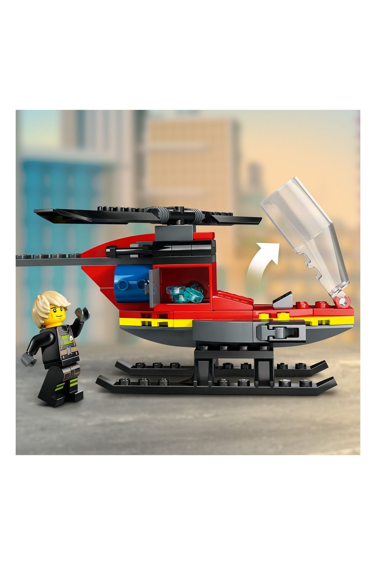 Lego City İtfaiye Kurtarma Helikopteri 60411