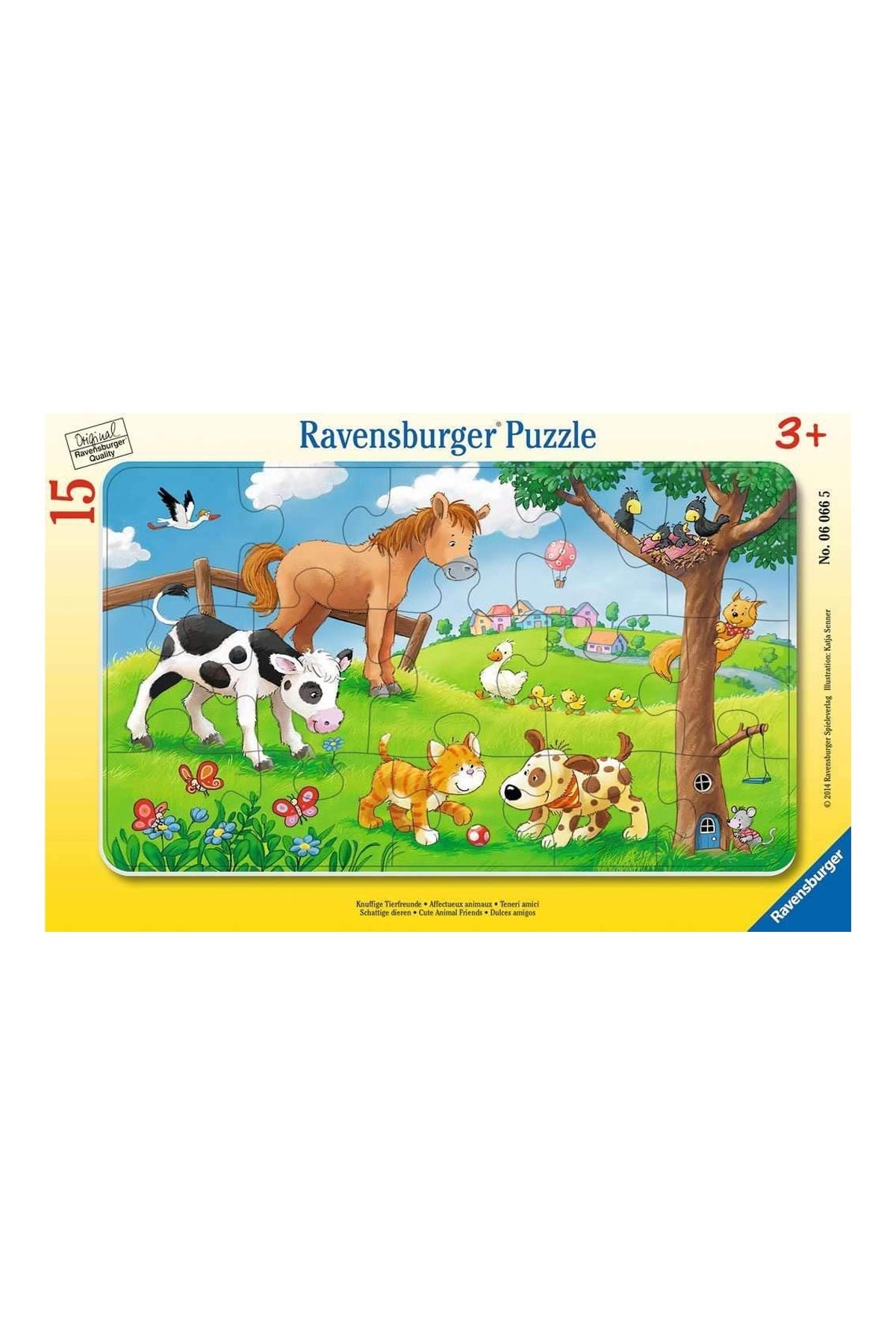 Ravensburger 15 Parçalı Puzzle Cuddly Friends