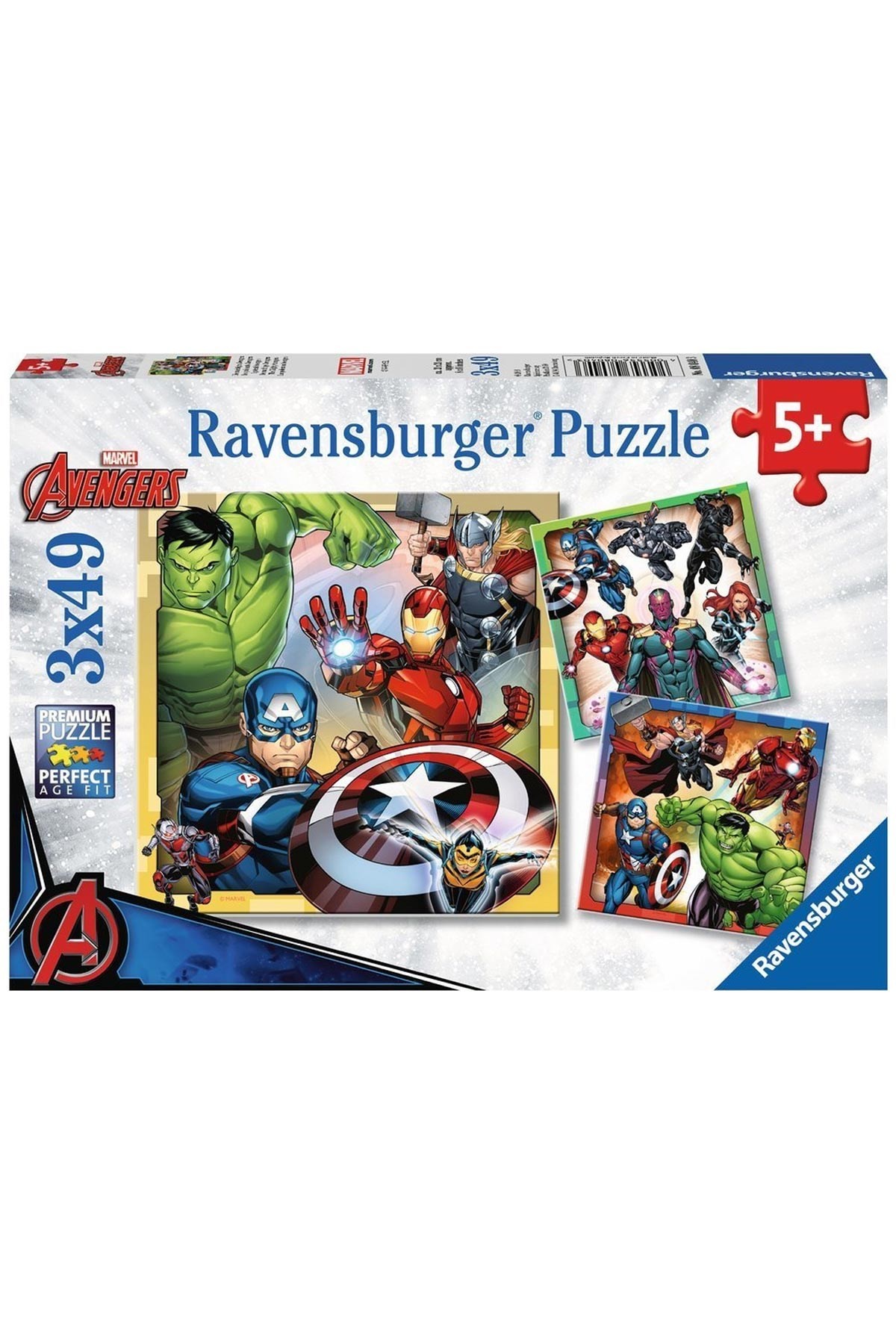 Ravensburger 3x49 Parçalı Puzzle Avengers