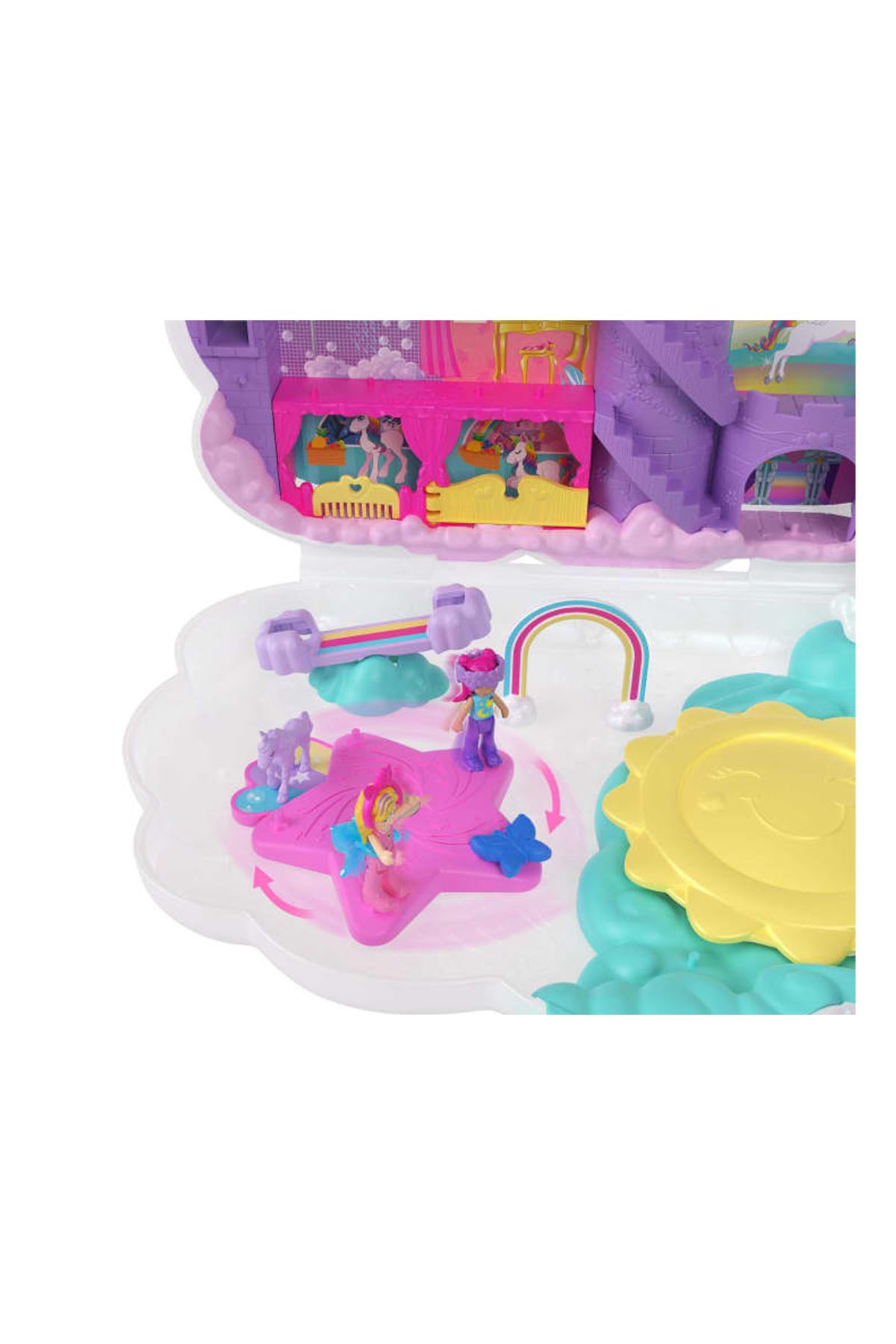 Polly Pocket Tek Boynuzlu Atın Gökkuşağı Salonu