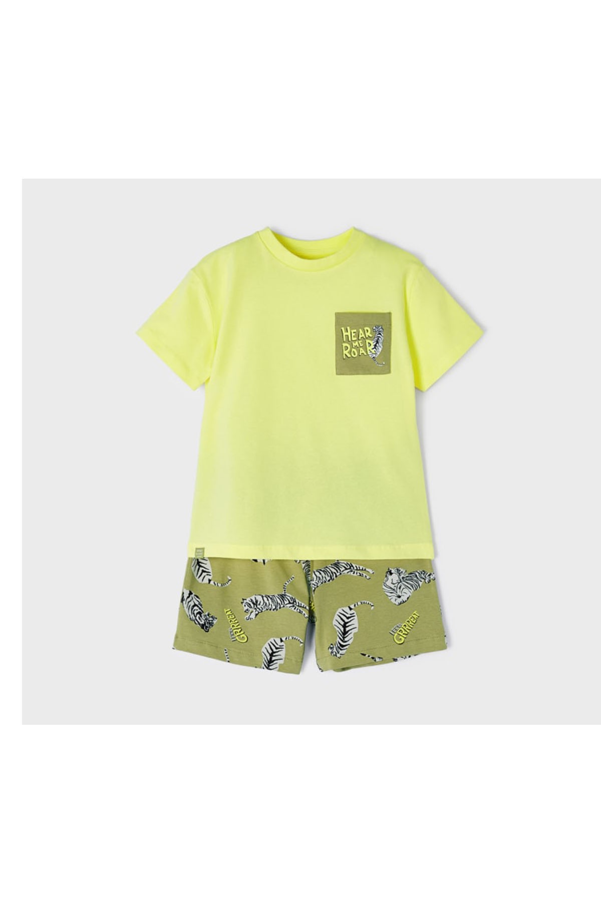 Mayoral Erkek Çocuk Pijama Takımı Şortlu Yeşil