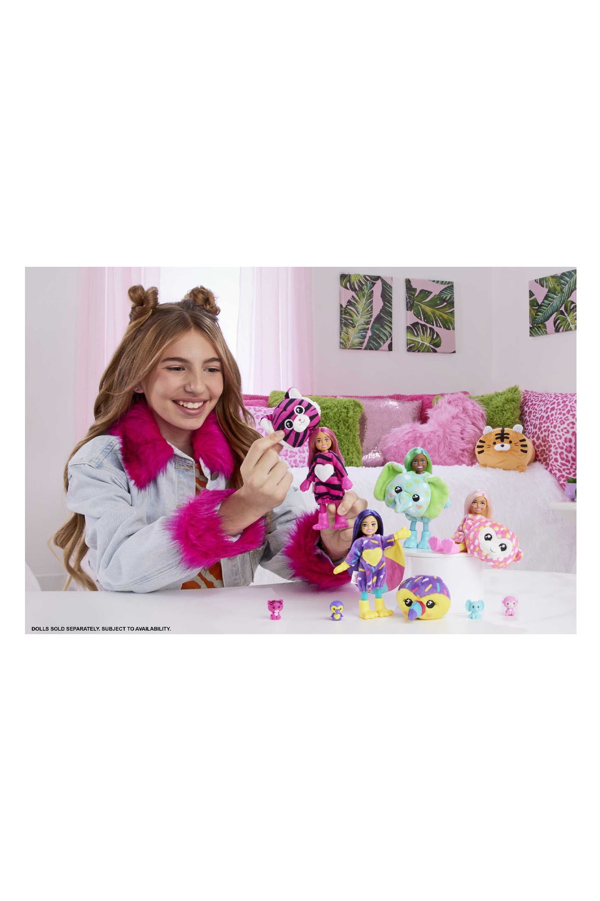 Barbie Cutie Reveal Bebekler Chelsea Tropikal Orman Serisi HKR16